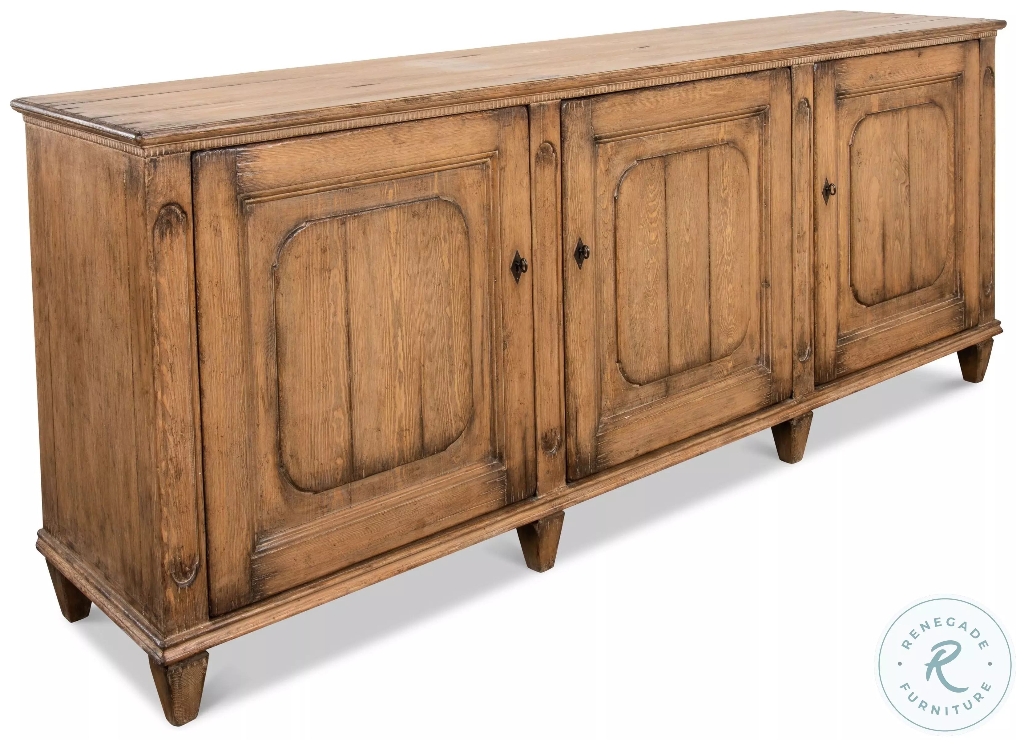 French Country Tan Old Pine Stain Sideboard from Sarreid | Coleman