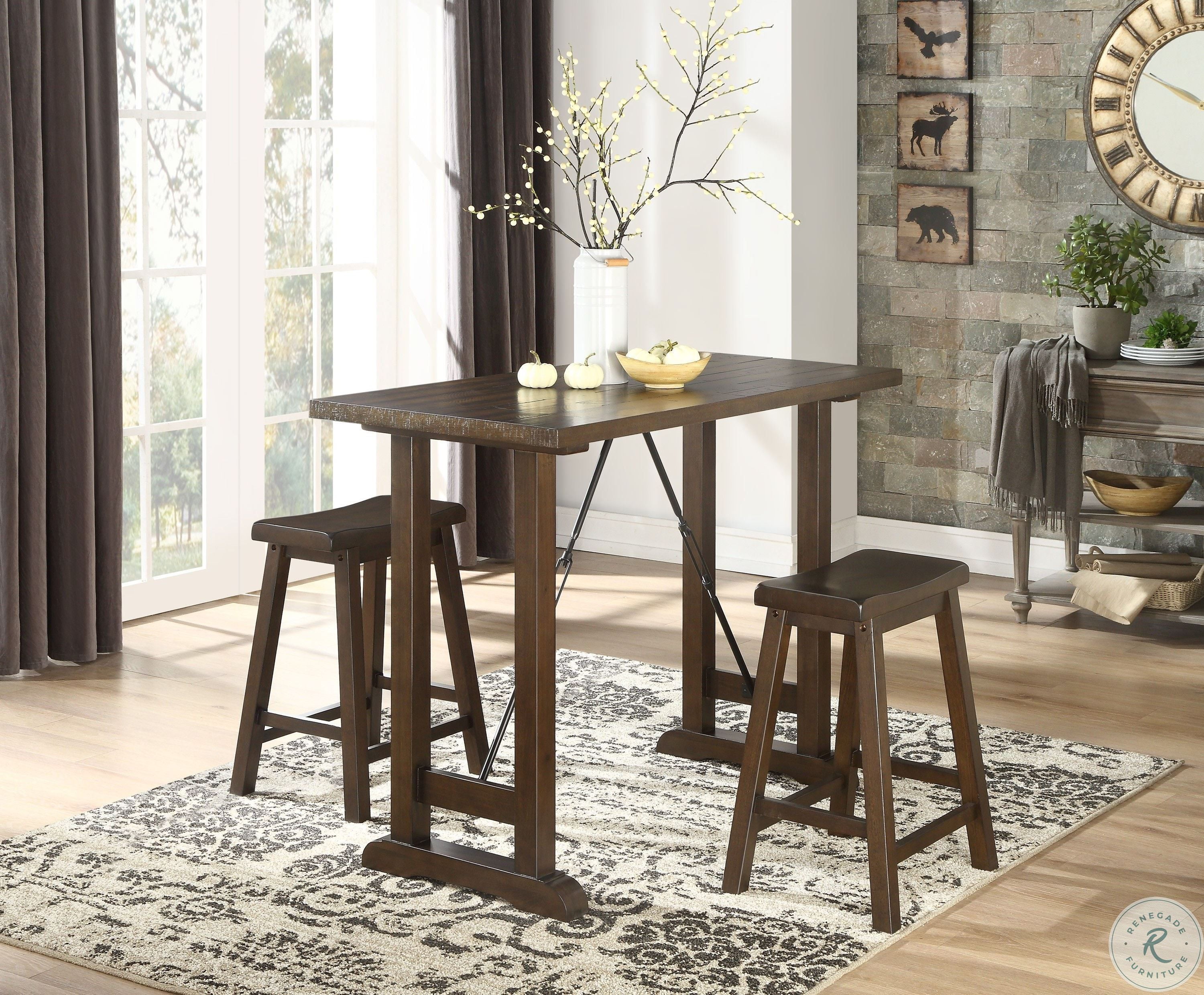 Signature Design By Ashley Meredy Dining Table Set Brown Home Kitchen Furniture