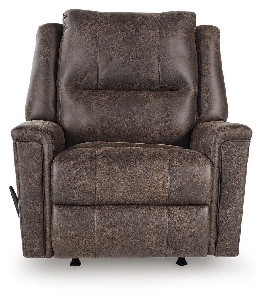 Relax Living Walnut Rocker Recliner From Ashley Furniture | Coleman ...