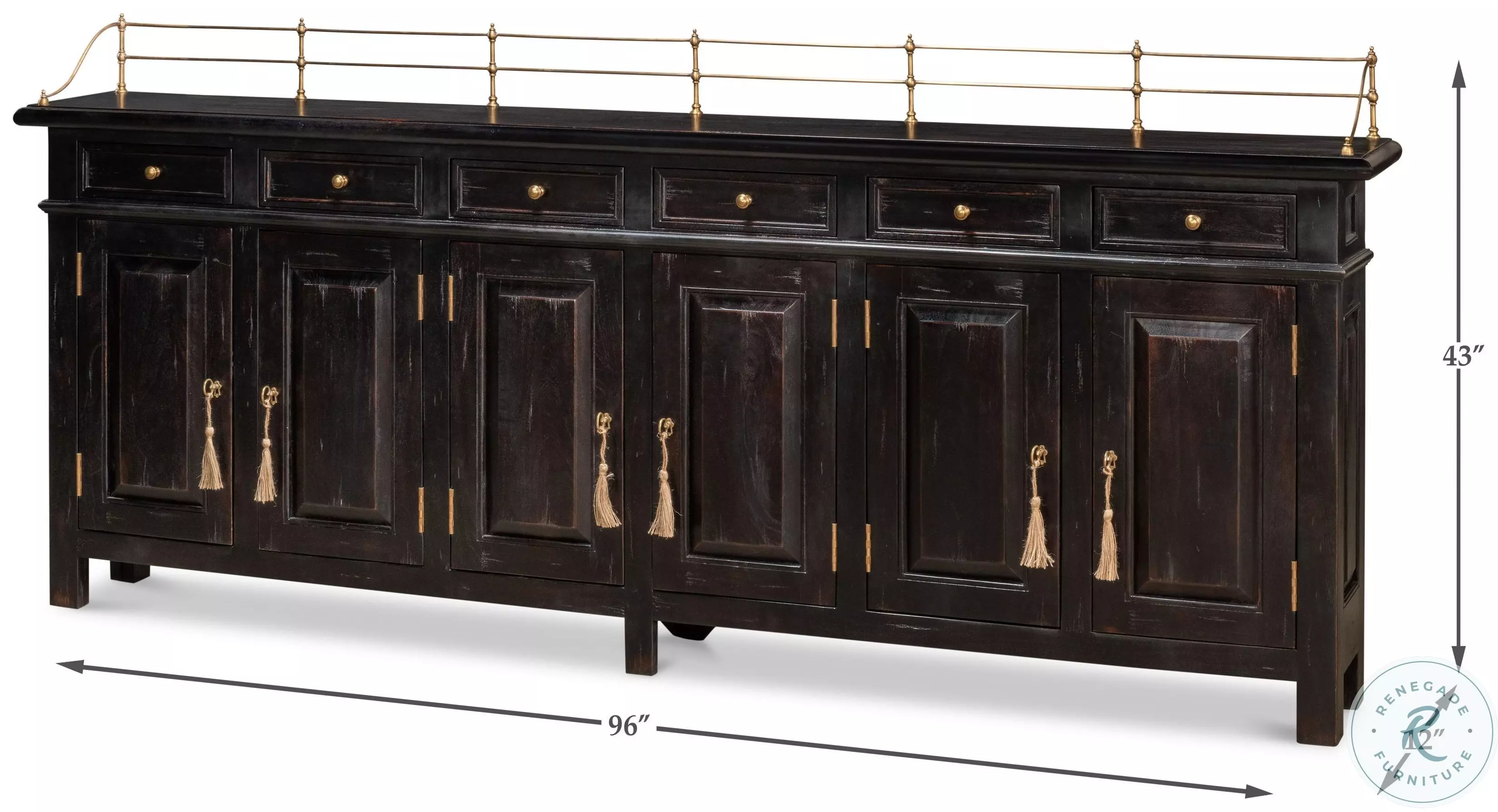 Covent Gardens Ebony Sideboard