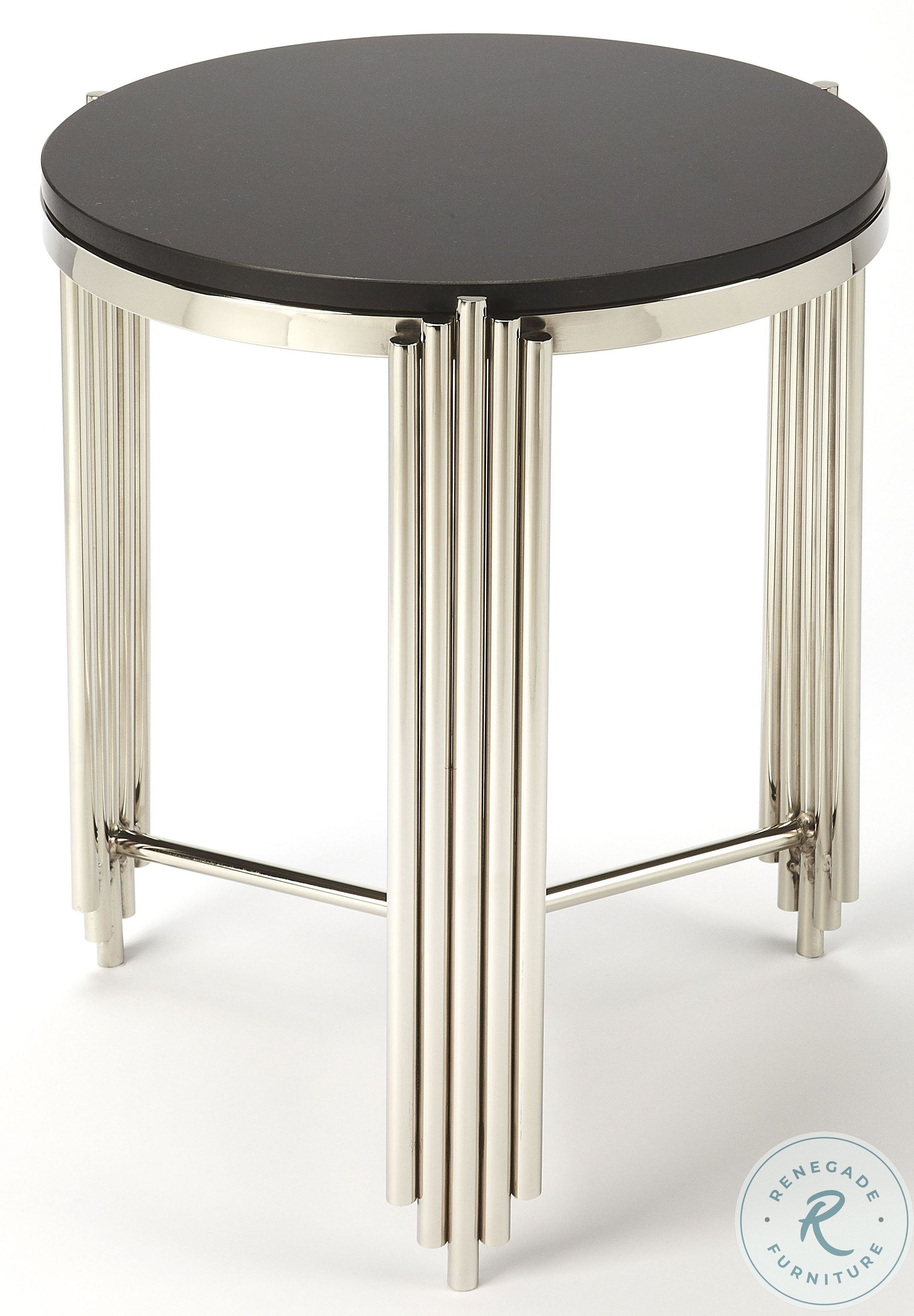 Khalifa Black Granite End Table from Butler | Coleman Furniture