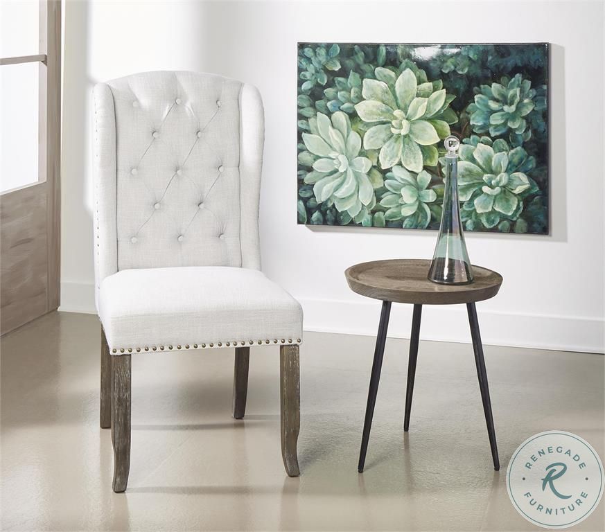 Sandblast Grey and Antique Gunmetal Accent Table from Coast to Coast Coleman Furniture