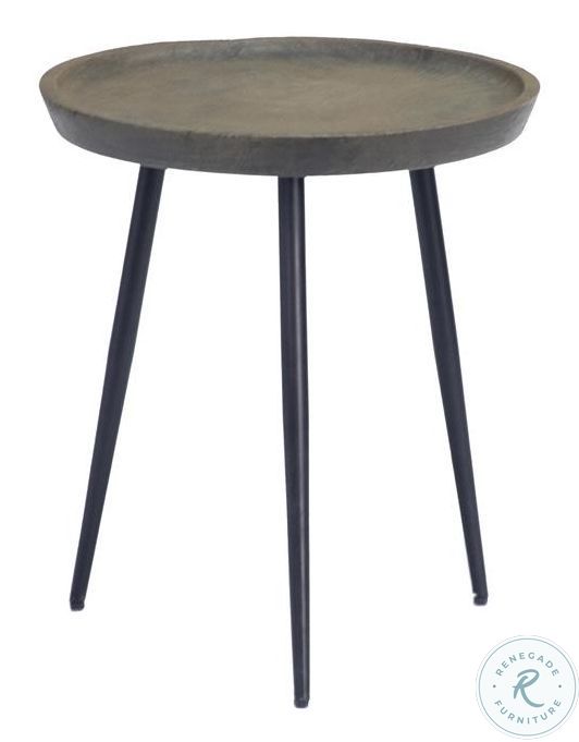 Sandblast Grey and Antique Gunmetal Accent Table from Coast to Coast Coleman Furniture