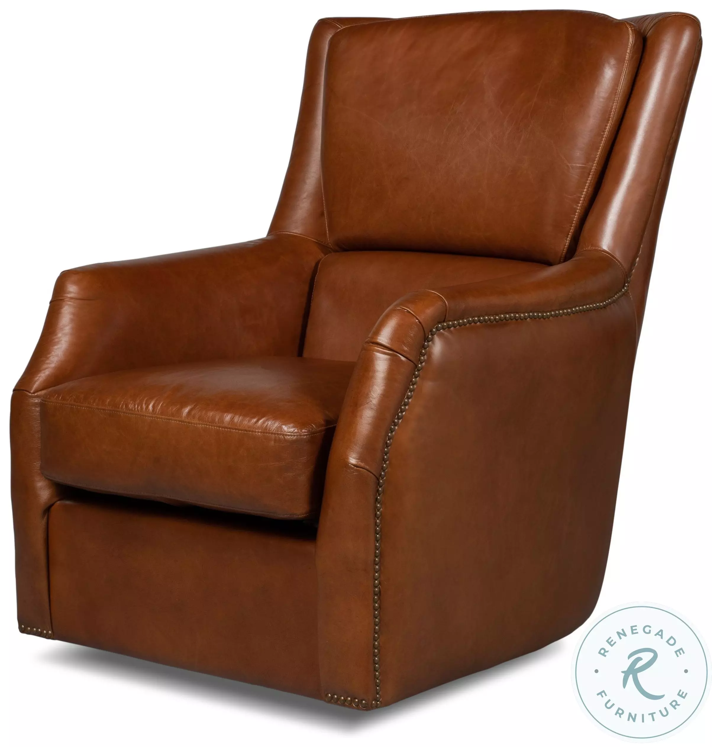 Baker Vintage Havana Swivel Chair From Sarreid | Coleman Furniture