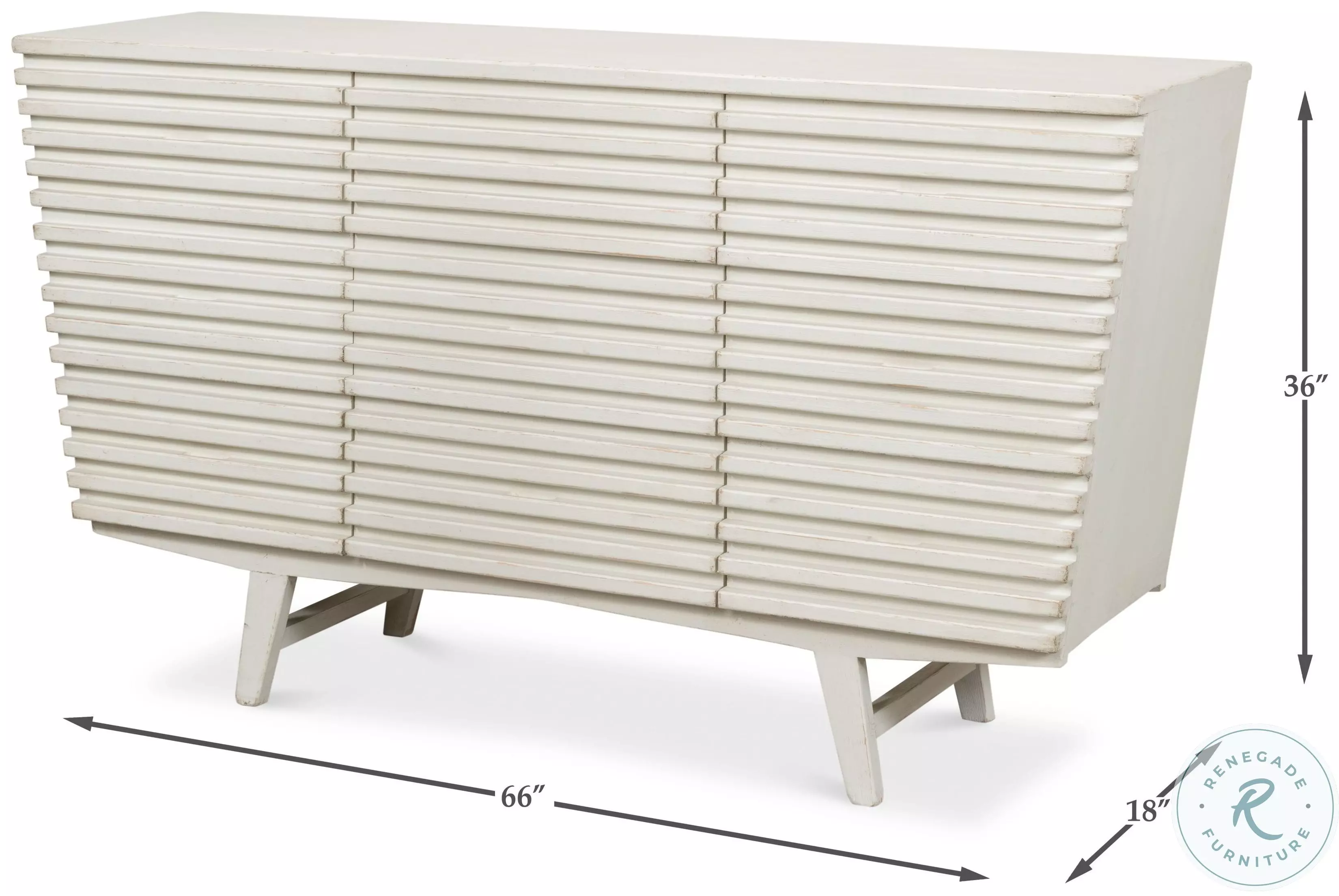 Ribbed Antique White 9 Drawer Commode