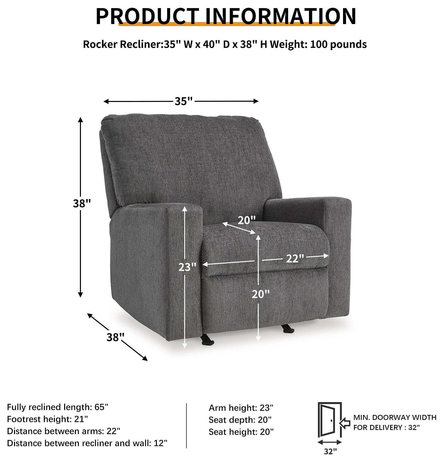 Rannis Pewter Rocker Recliner