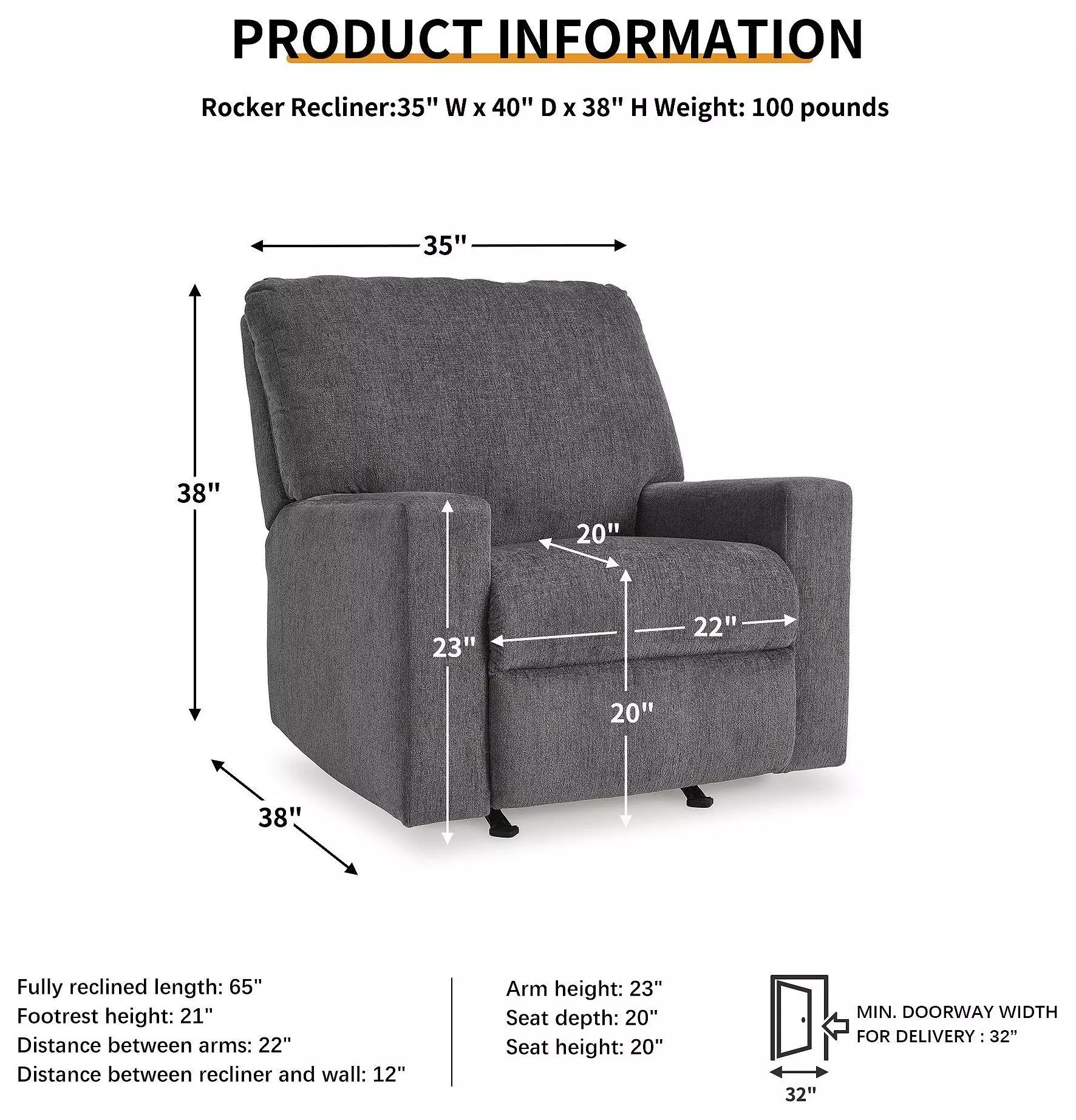 Rannis Pewter Rocker Recliner