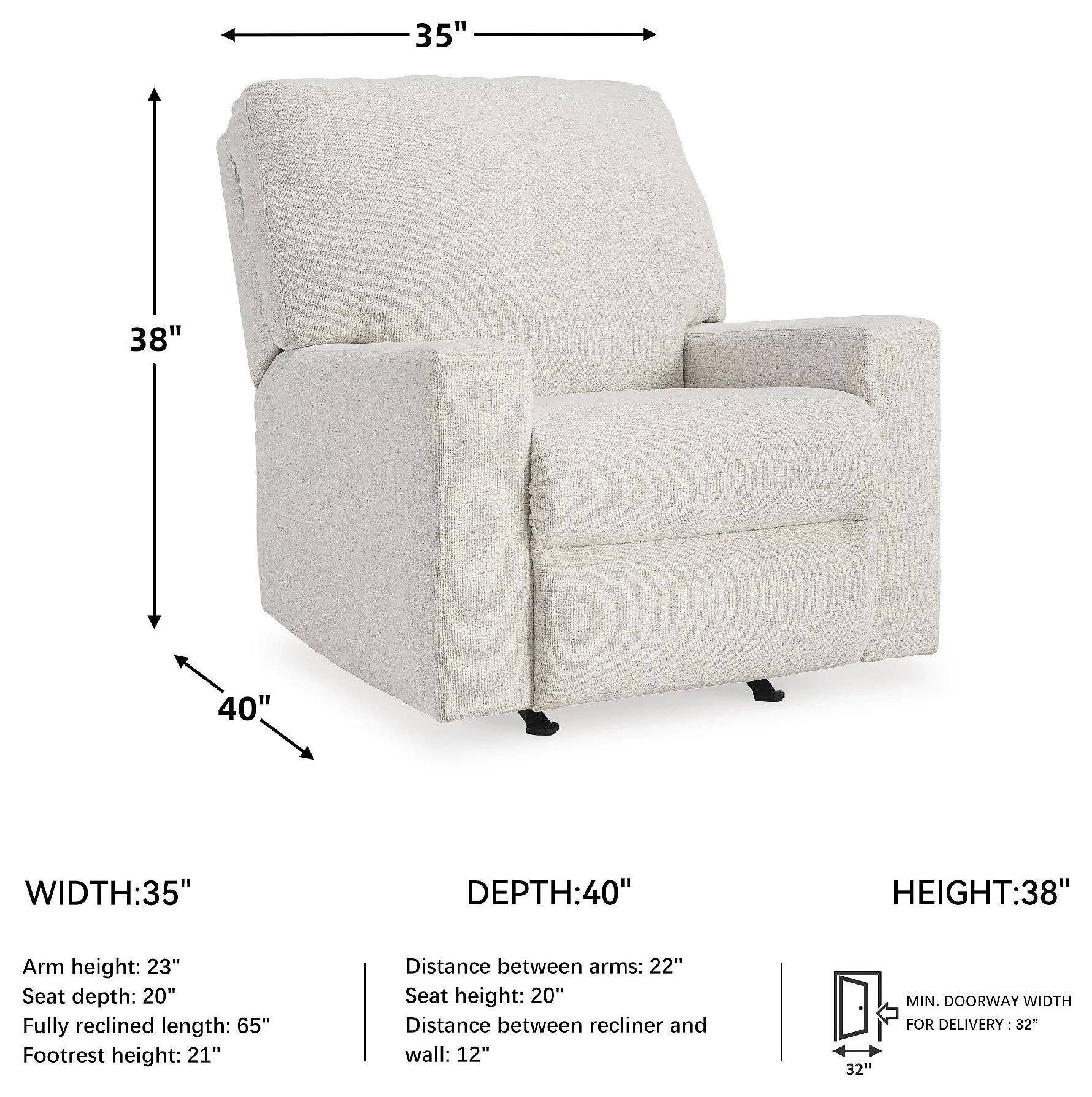 Rannis Snow Rocker Recliner