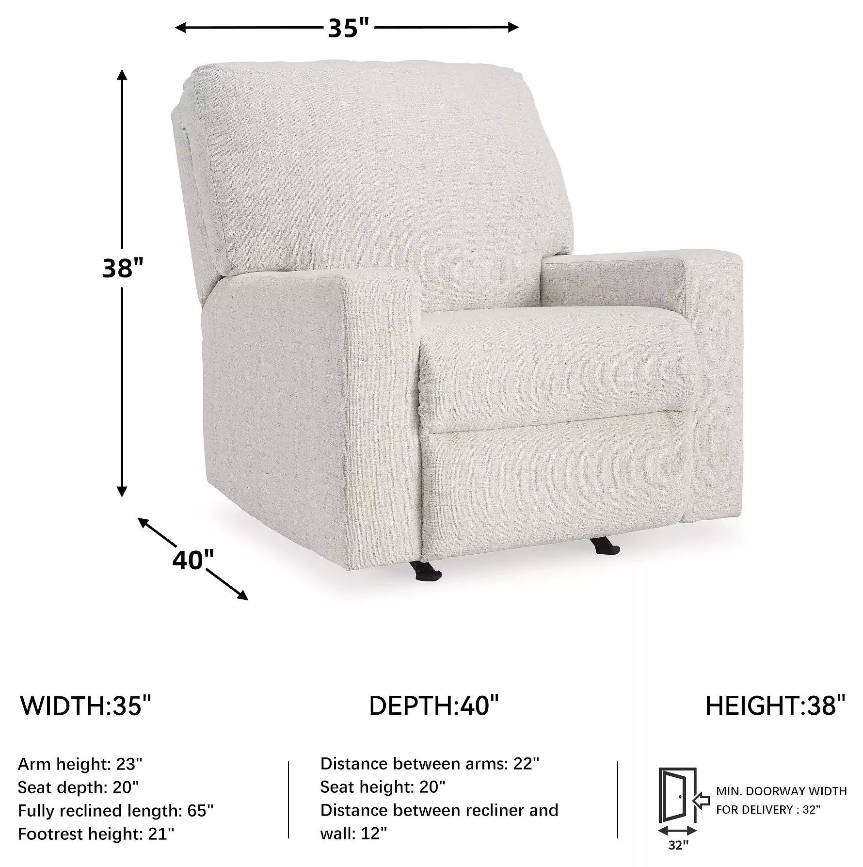 Rannis Snow Rocker Recliner
