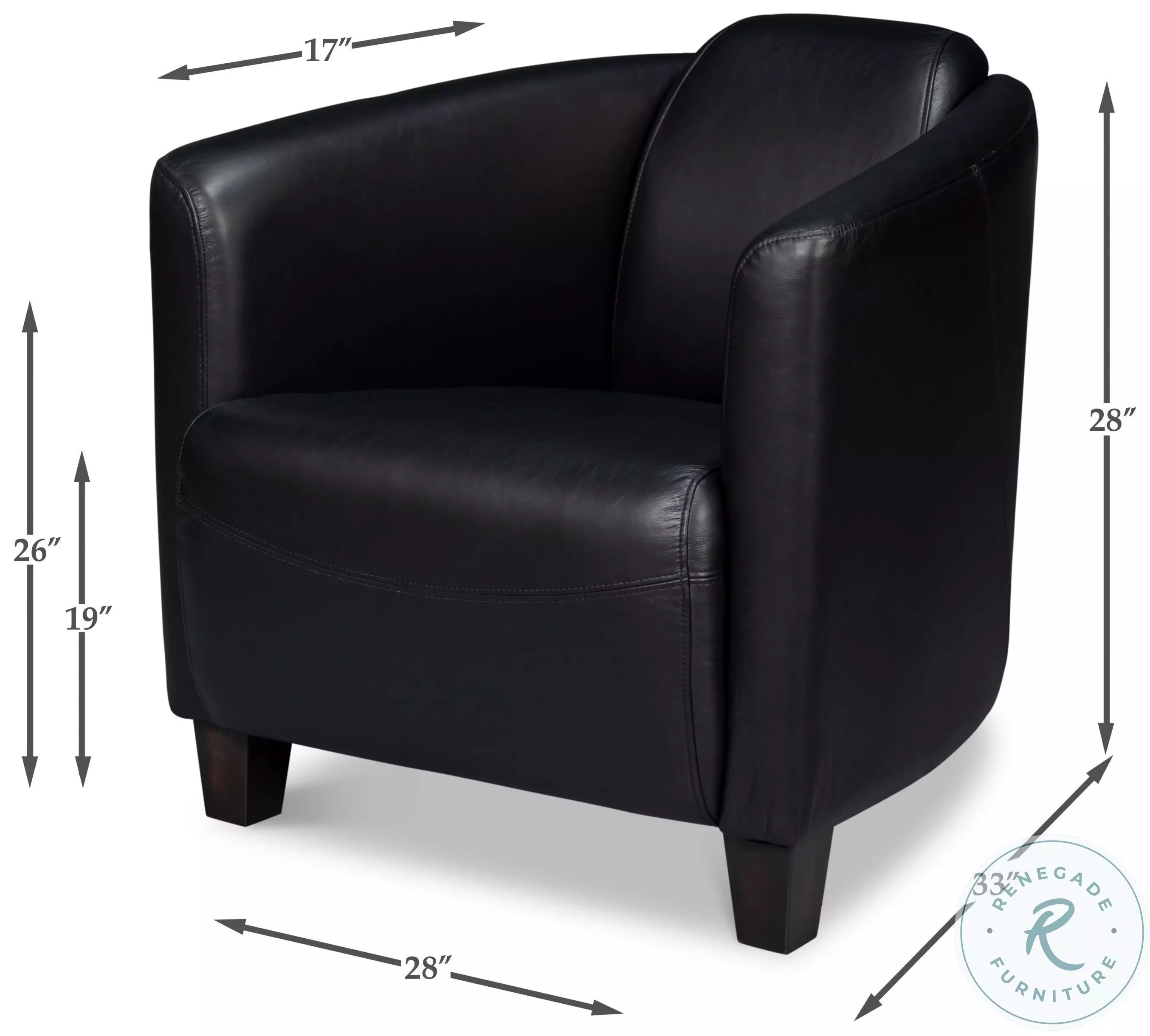 Mandy Onyx Black Arm Chair