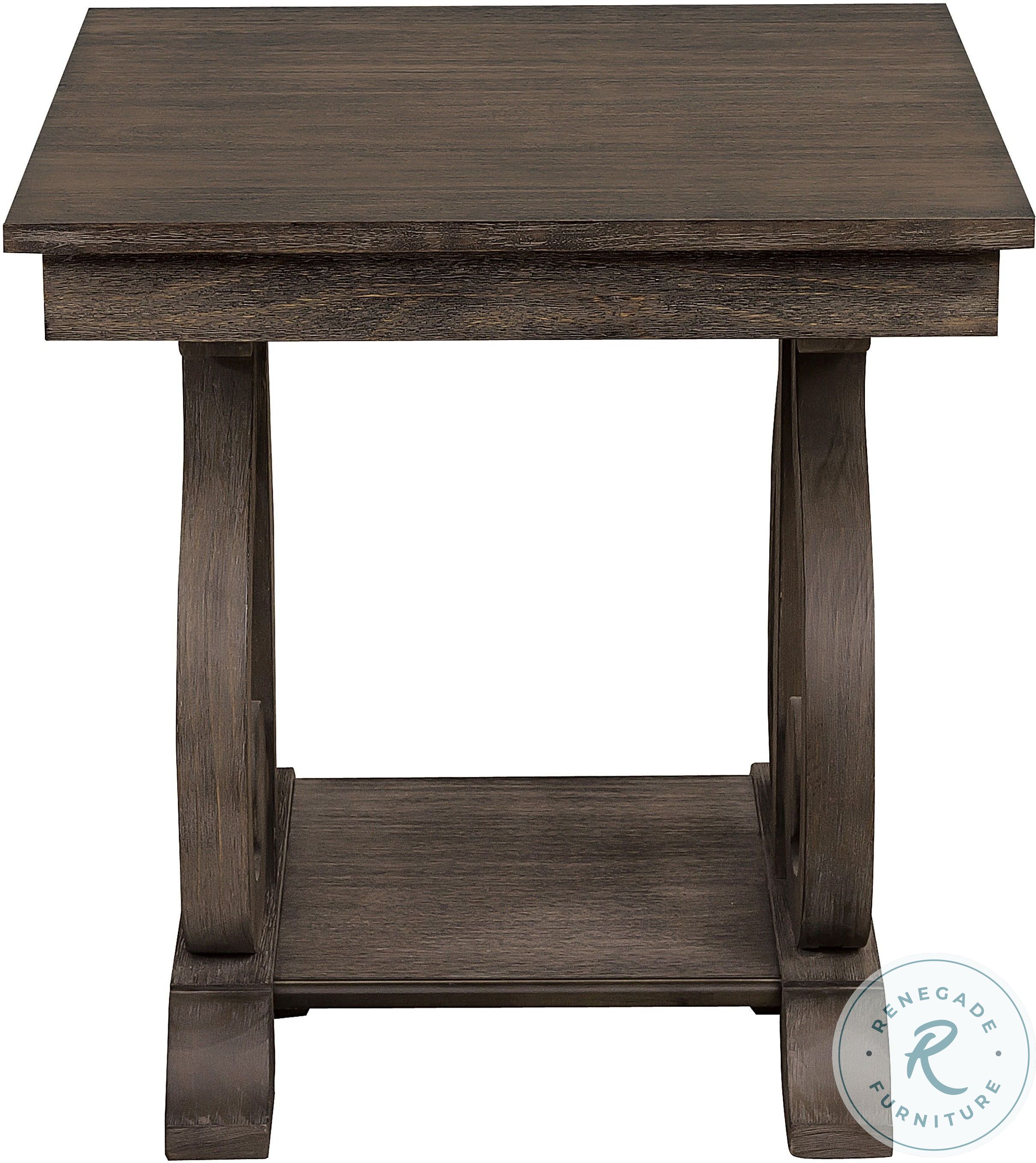 Toulon Unique Rustic End Table from Homelegance Coleman Furniture