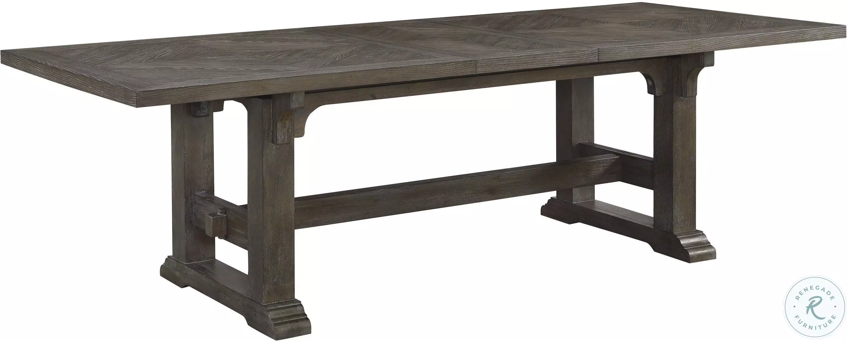 Sarasota Driftwood Brown Extendable Dining Table from Homelegance