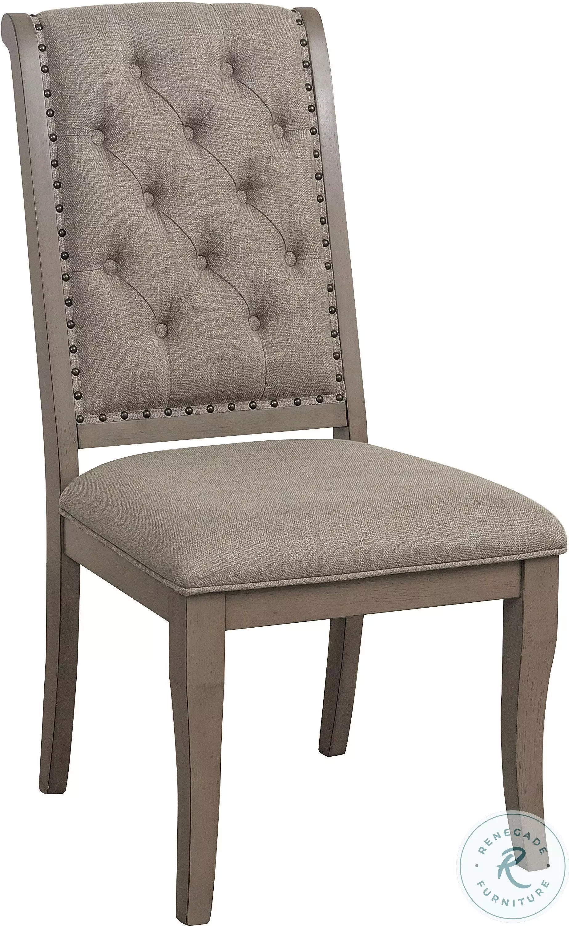 Vermillion Subtle Bisque Side Chair Set of 2 from Homelegance | Coleman ...
