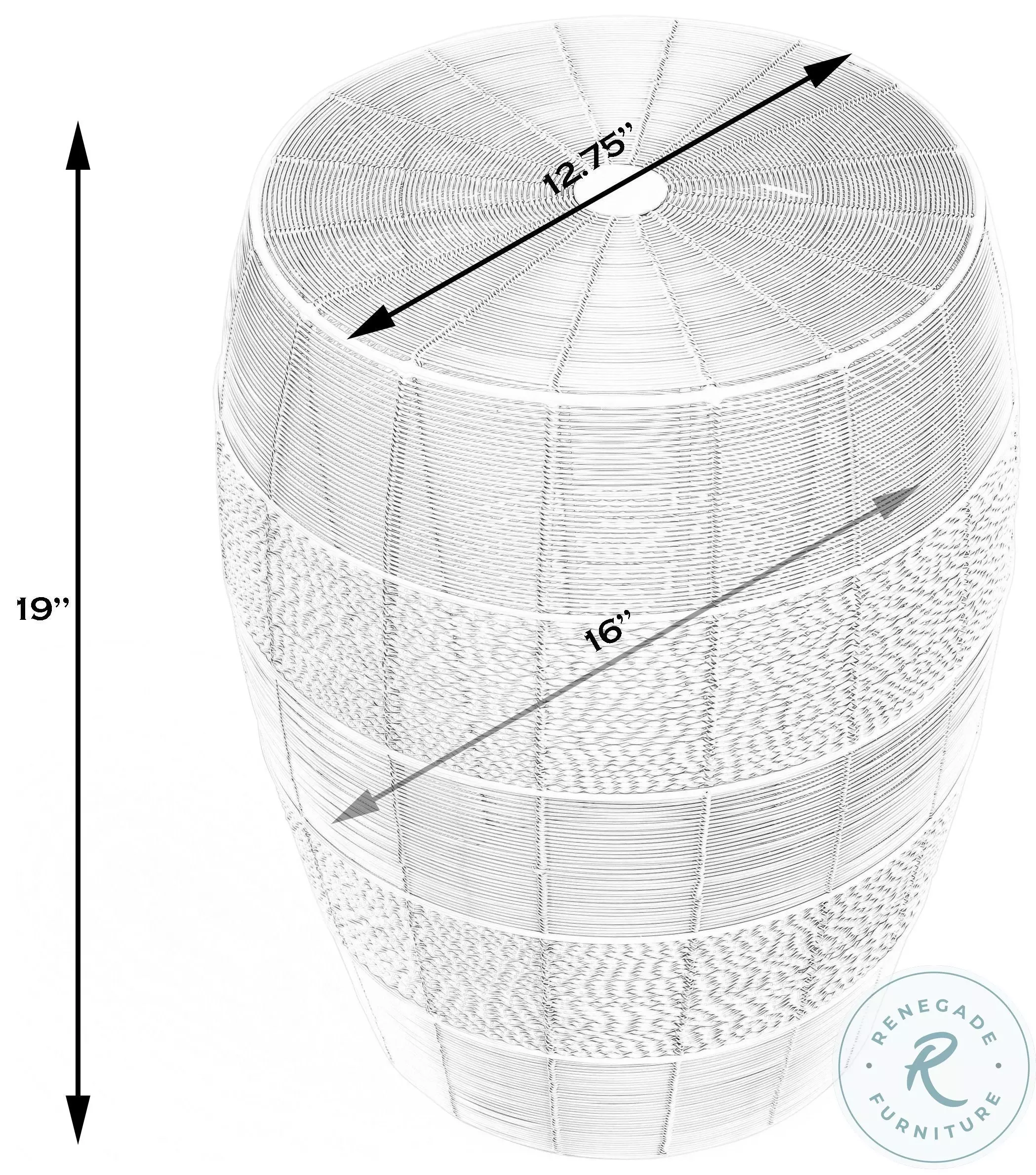 Bellarose Gold Metal End Table