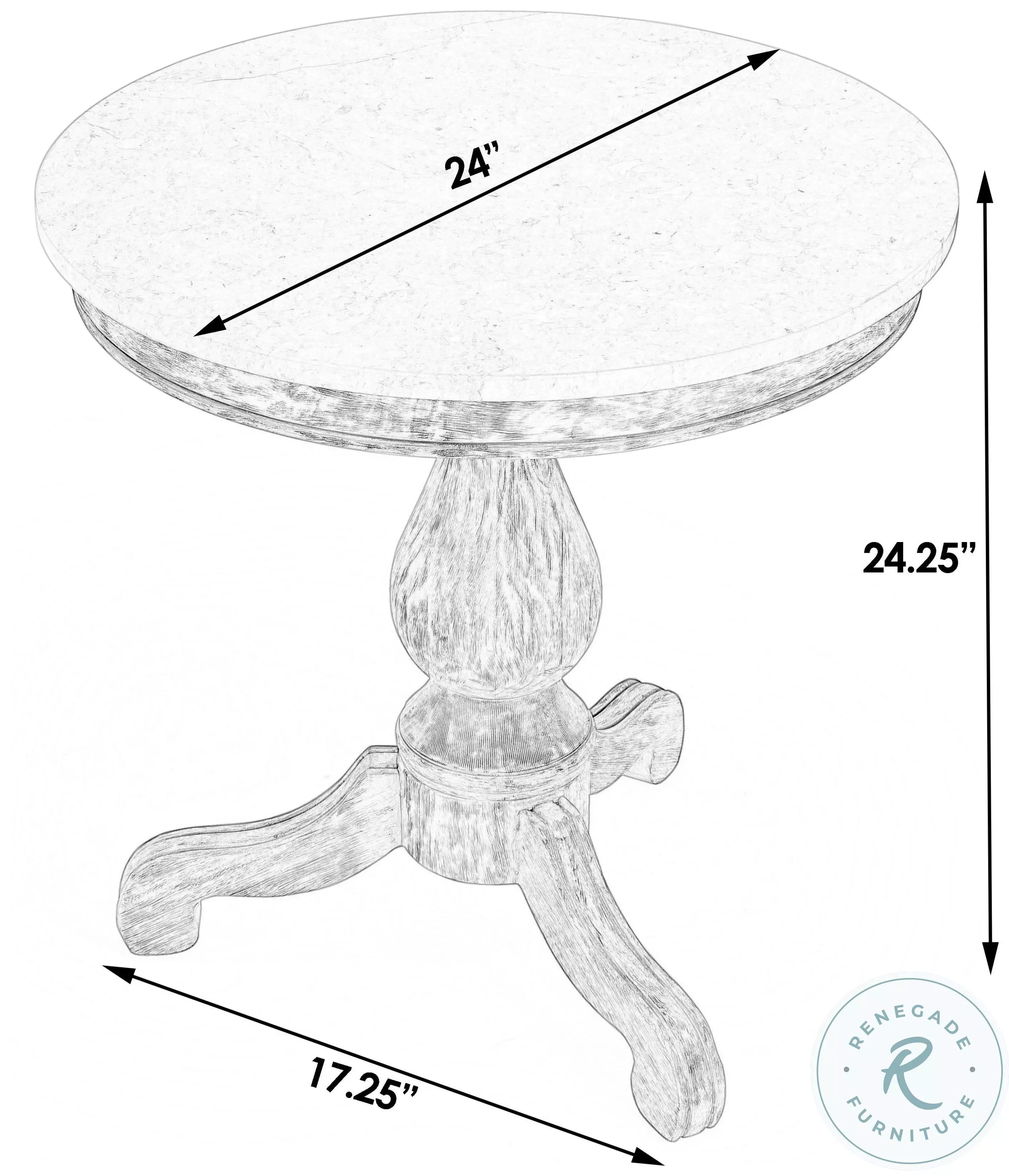 Danielle Washed Black And White Marble Side Table