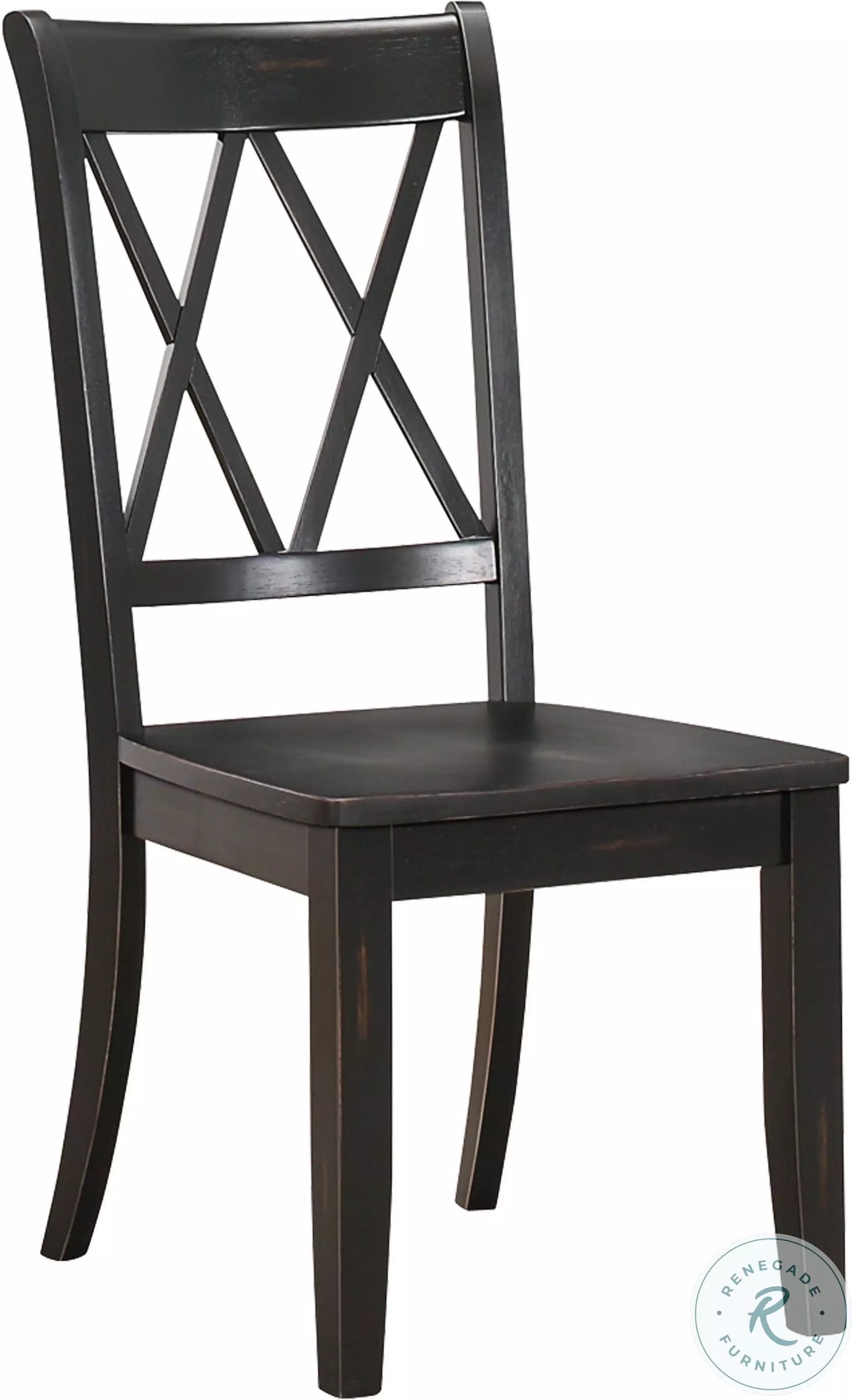Janina Pine Black Side Chair Set of 2 from Homelegance | Coleman