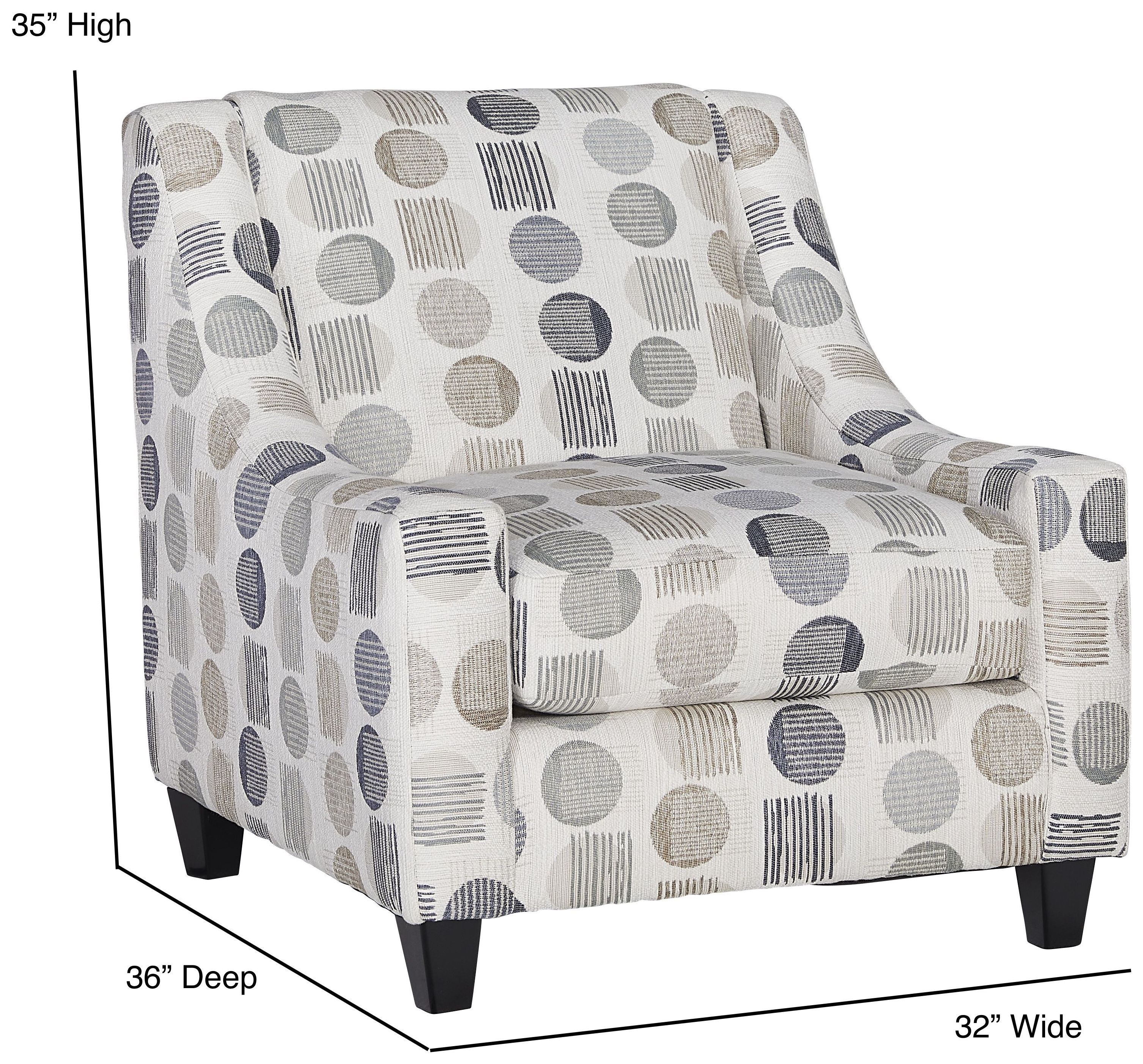 Amos Pebble Bounce Horizon Accent Chair