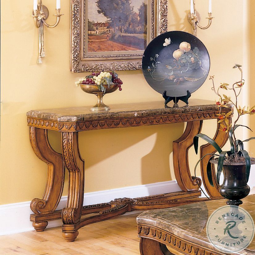 Tarantula Sofa Table_ with Marble Top from Homelegance (14249