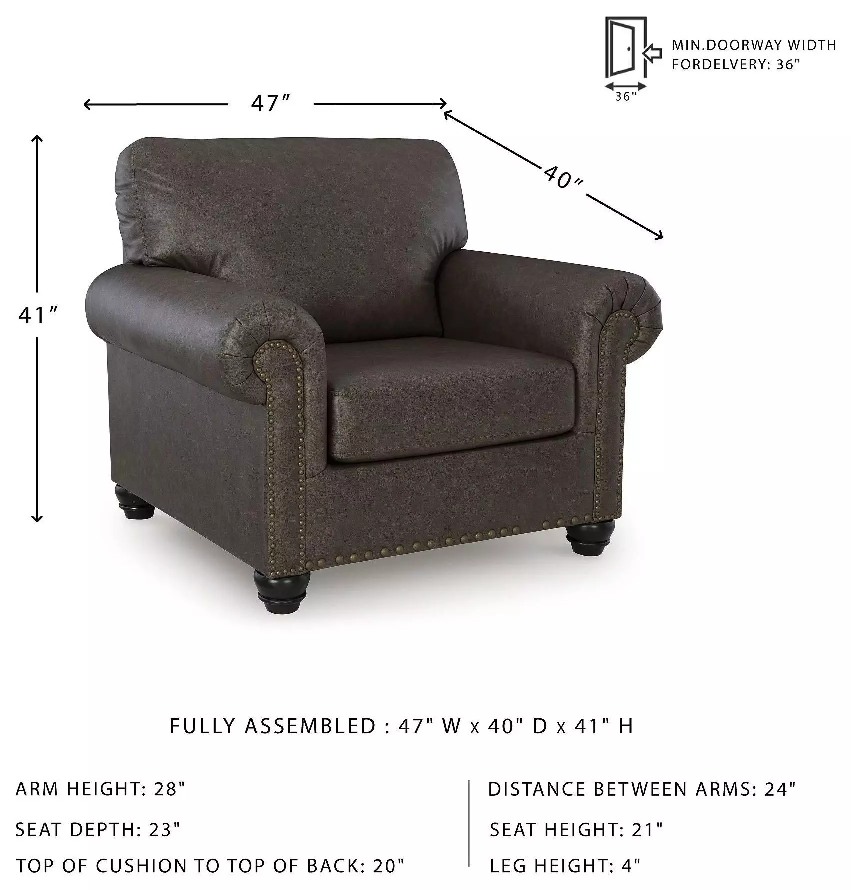 Roxmere Umber Chair