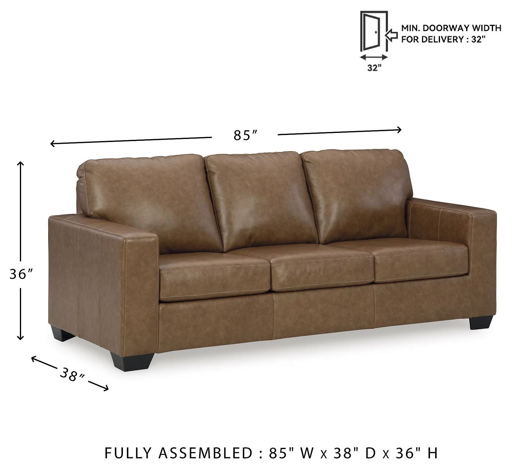 Bolsena Caramel Queen Sofa Sleeper