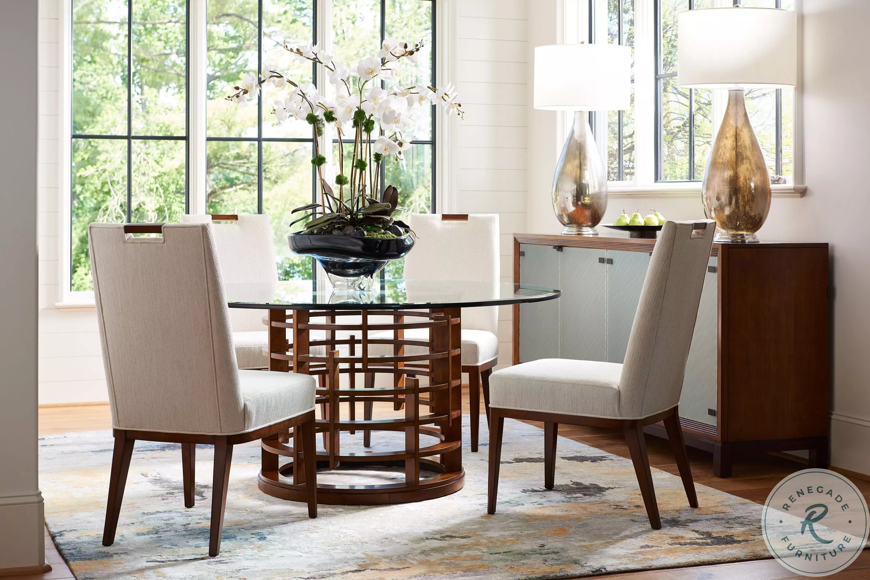 Island Fusion Brown Meridien Glass Top 60