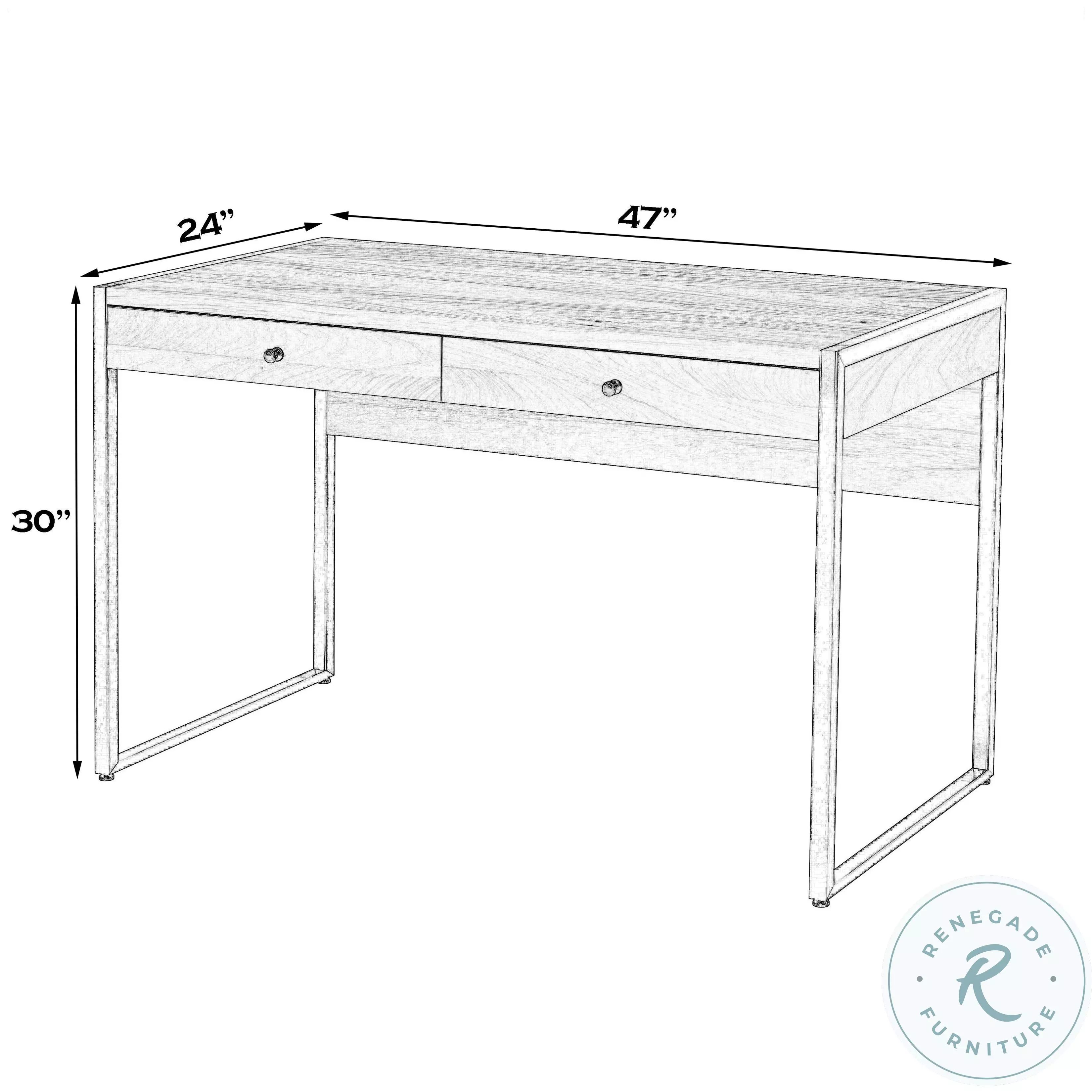 Drake Brown And Black Writing Desk