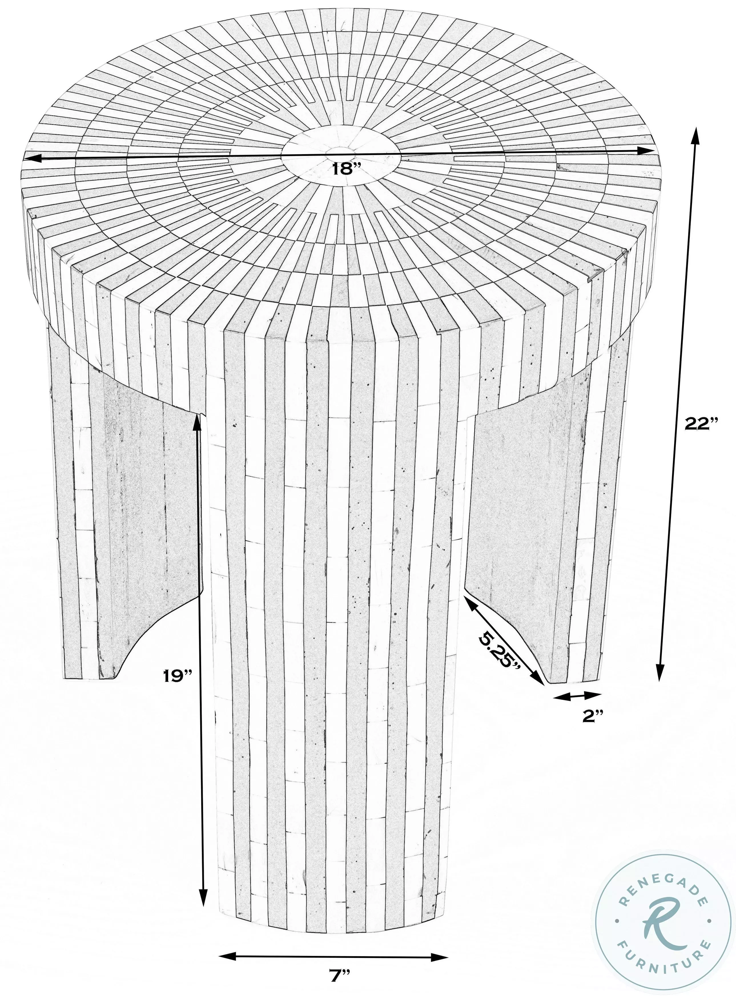 Rimma Grey Side Table