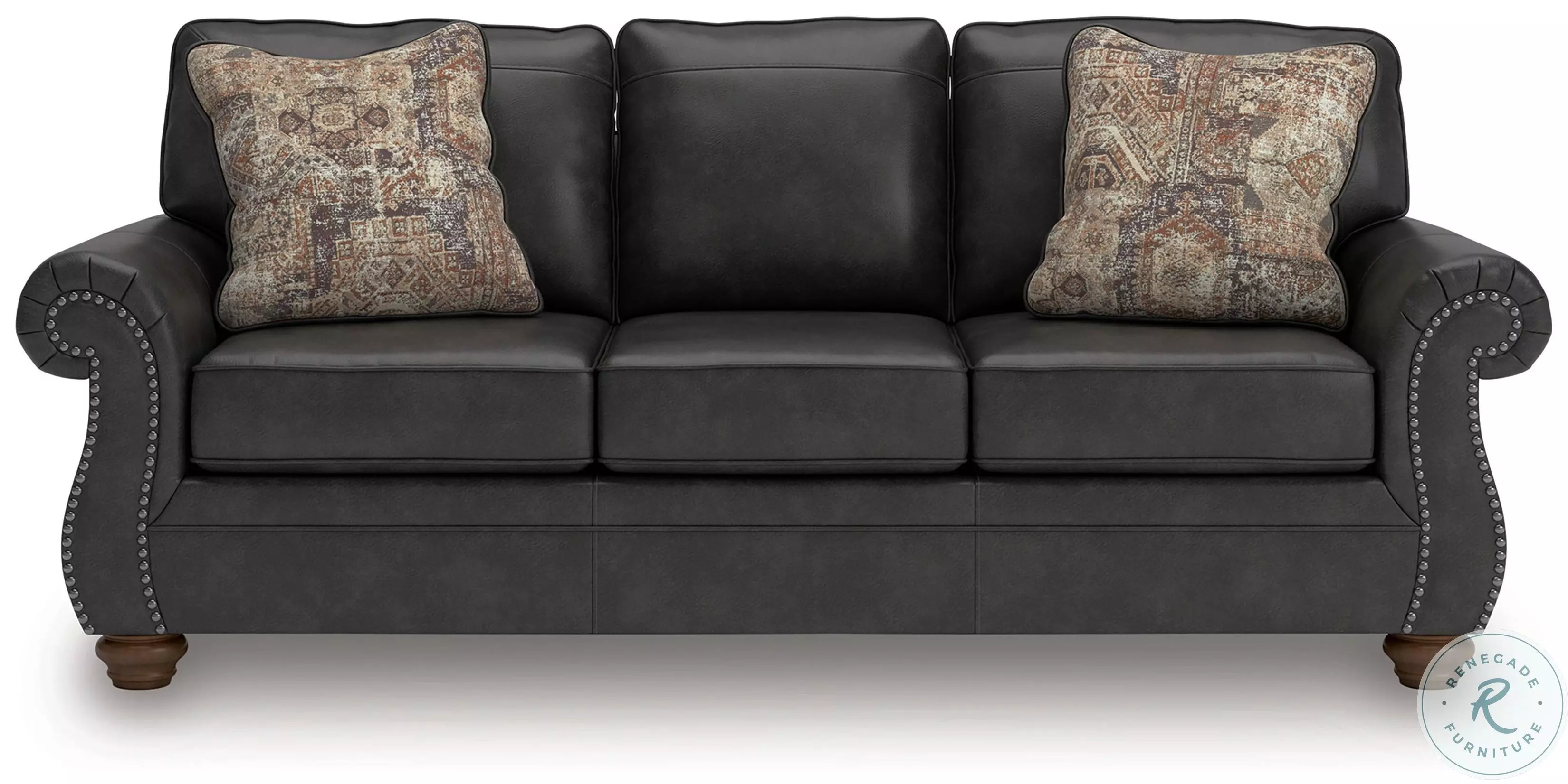 ♡アンティーク　象嵌 　金彩 オットマン チェア スツール 鞍型 黒♡ Shadsburne Granite Sofa From Ashley Furniture | Coleman Furniture