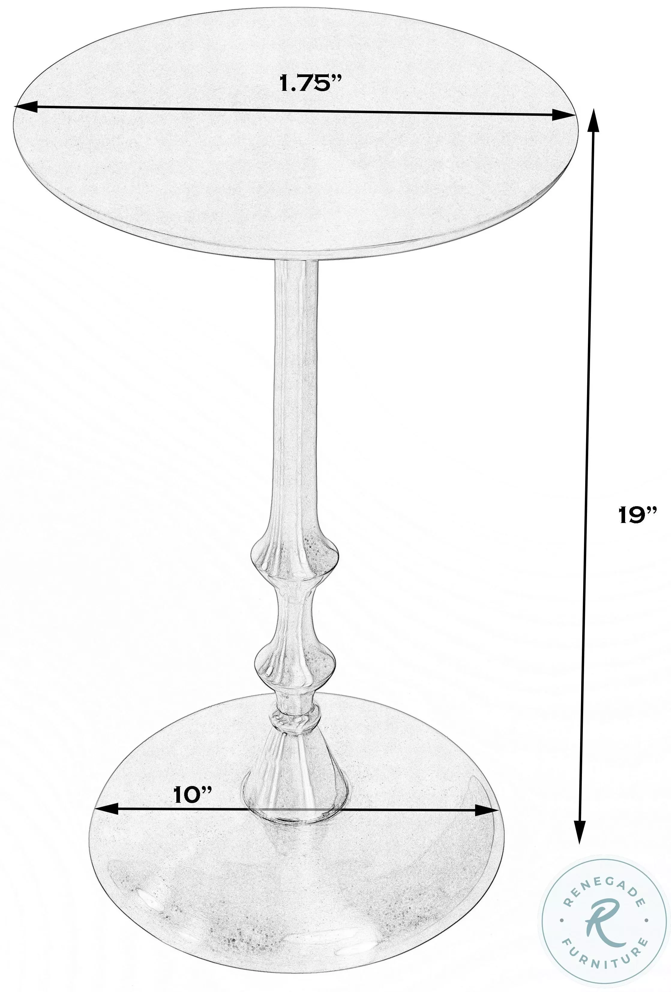 Givanna Gold Metalworks Side Table