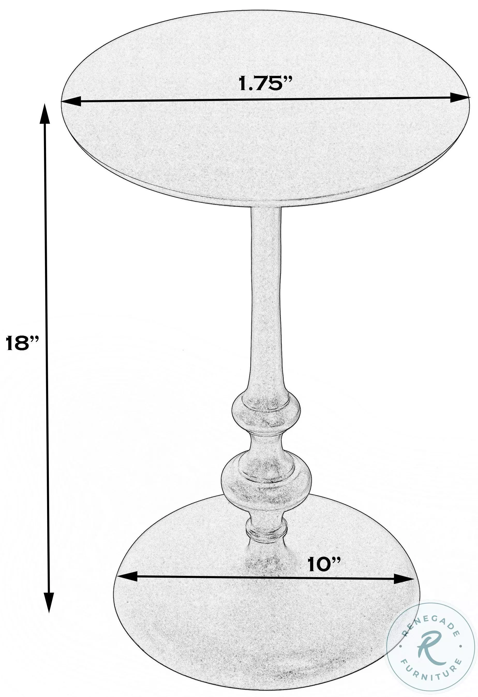 Ivanna Bronze Metalworks Side Table