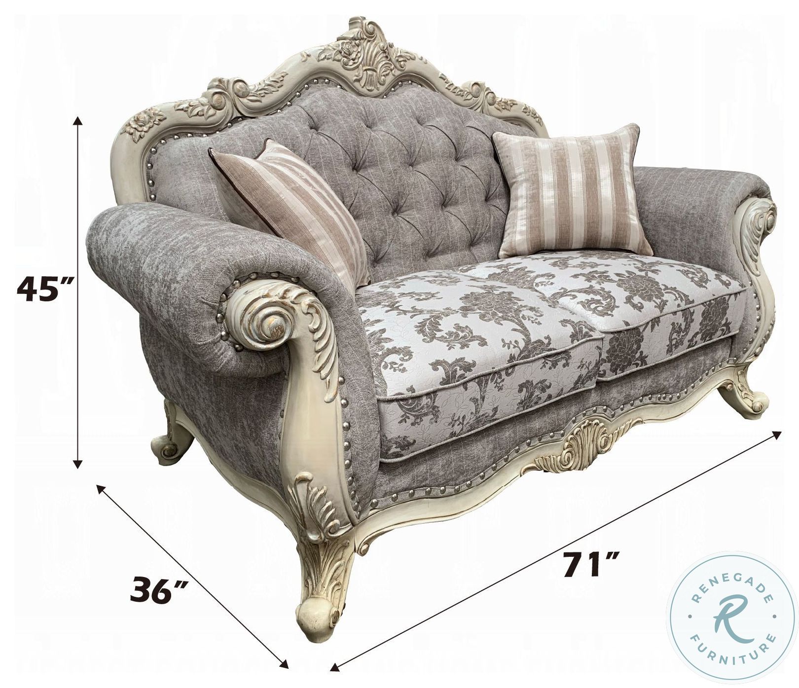 Ragenardus Gray 71" Loveseat