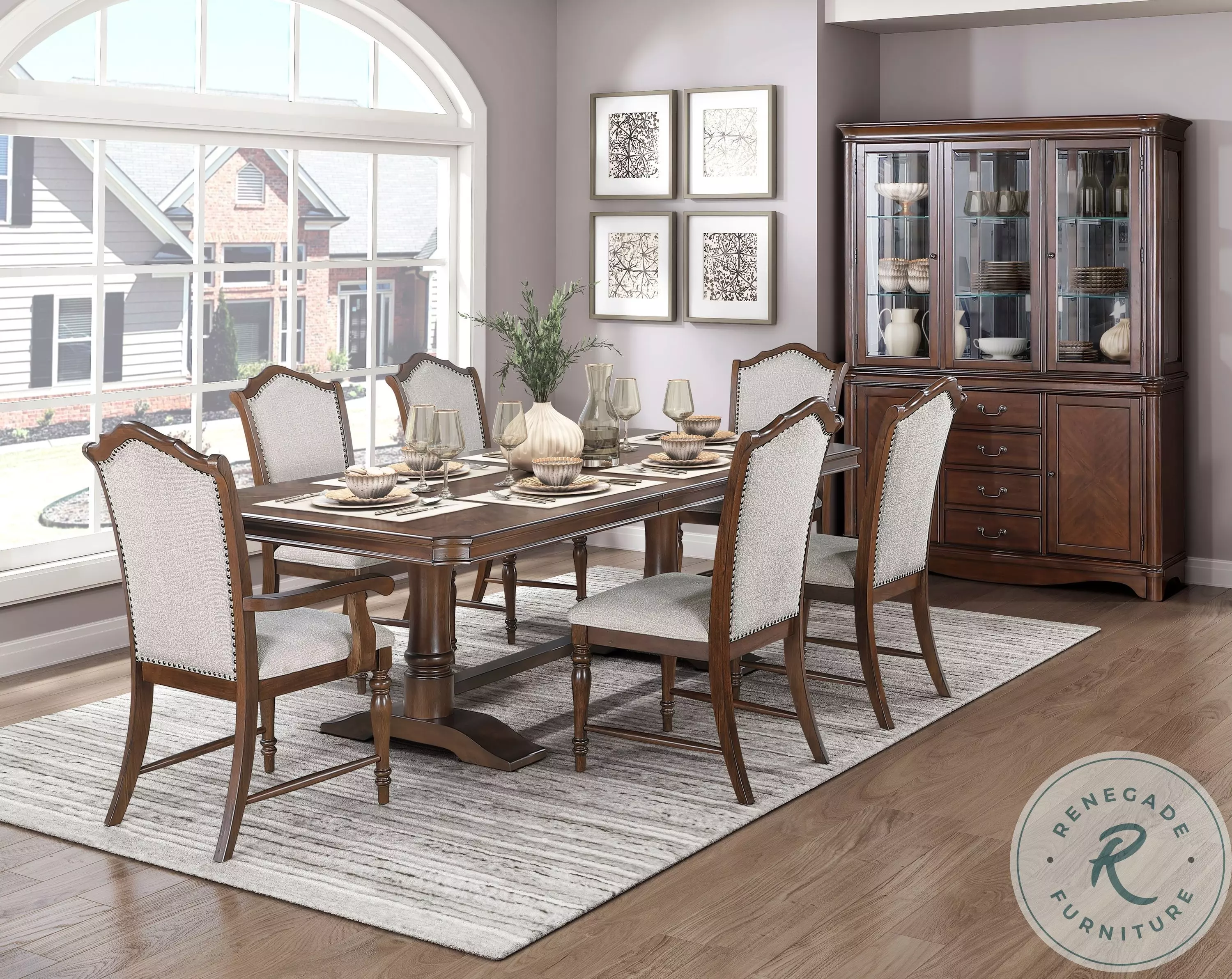 Rexford Gray Side Chair Set Of 2 From Homelegance | Home Gallery
