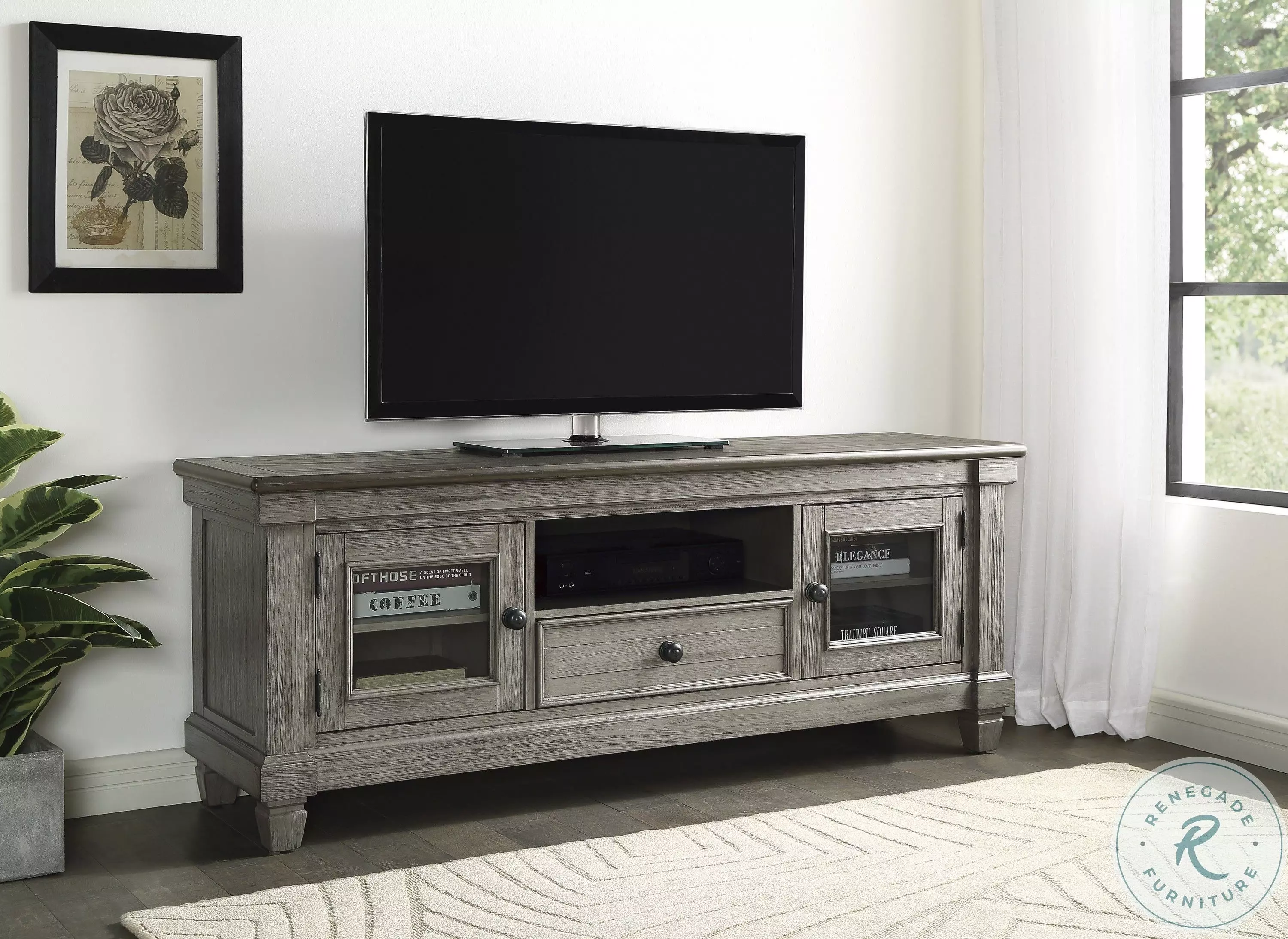 貴重！激レア！！Madeth gray’ll マディスグレイルSET！【ヴィンテ Granby Coffee And Antique Gray TV Stand From Home Gallery Stores