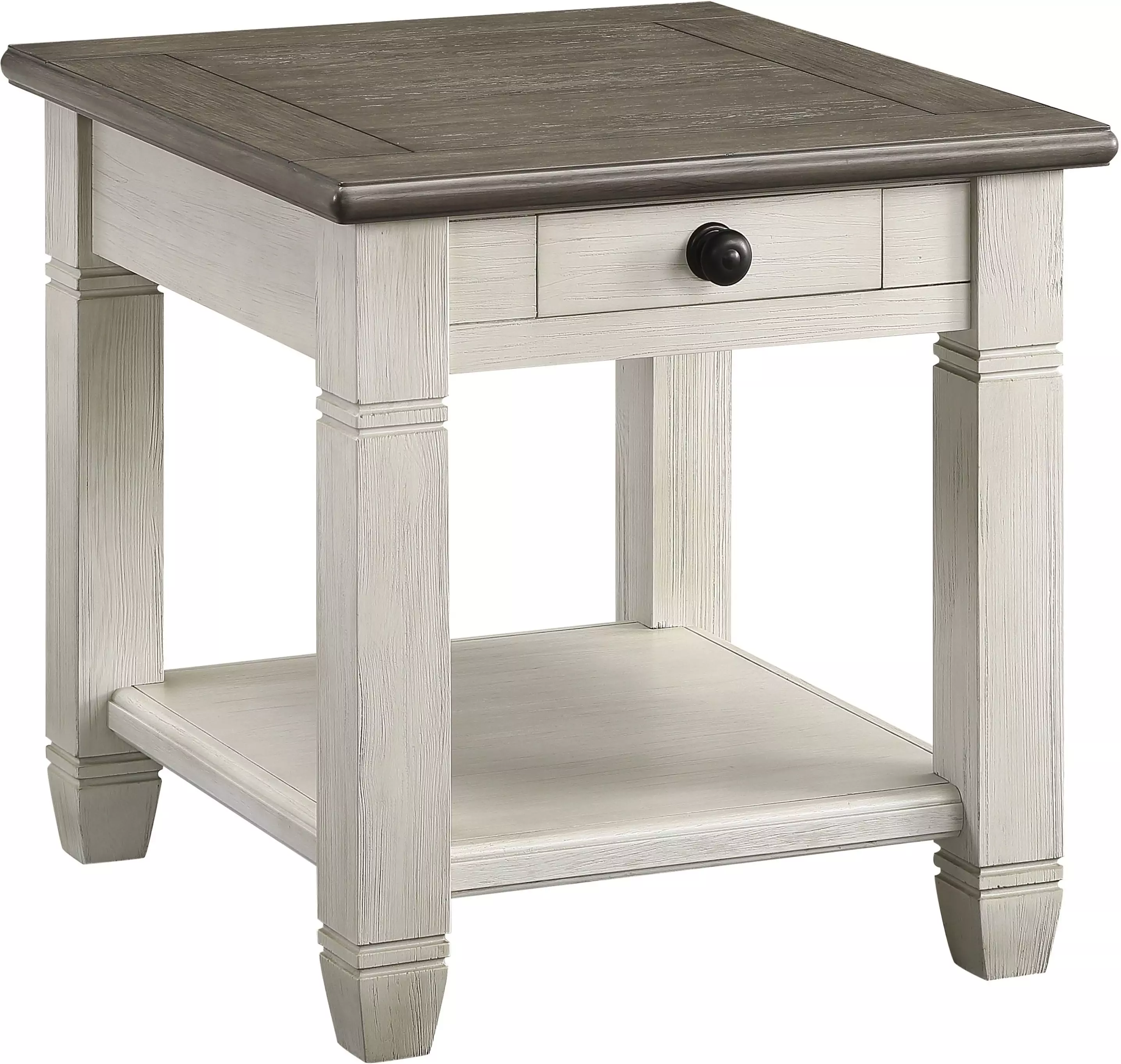 Granby Rosy Brown And Antique White End Table
