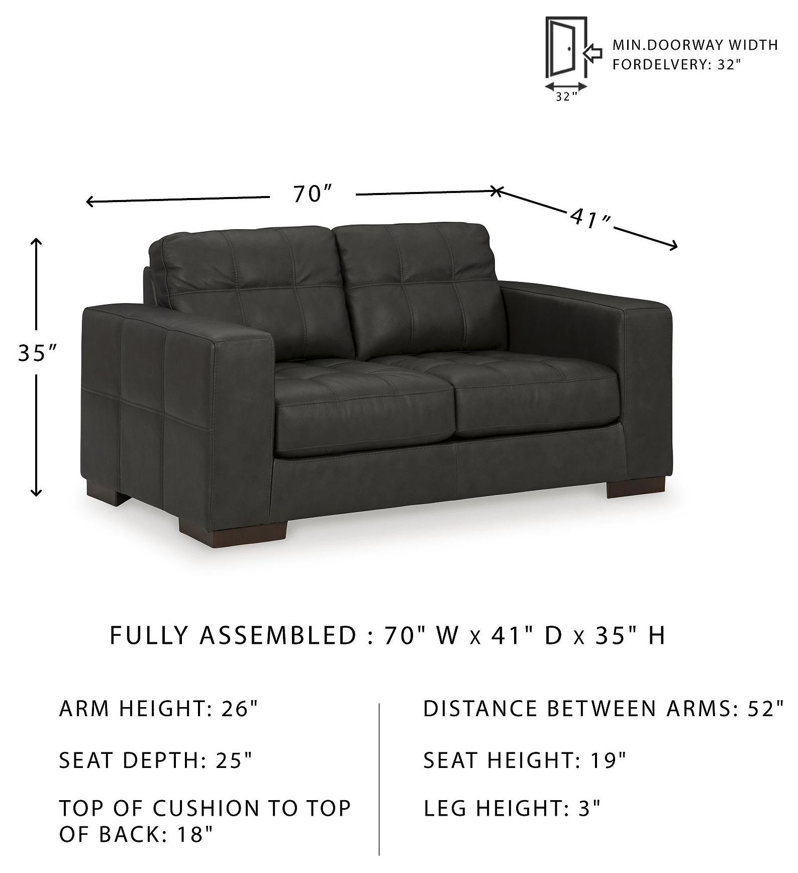 Luigi Thunder Loveseat