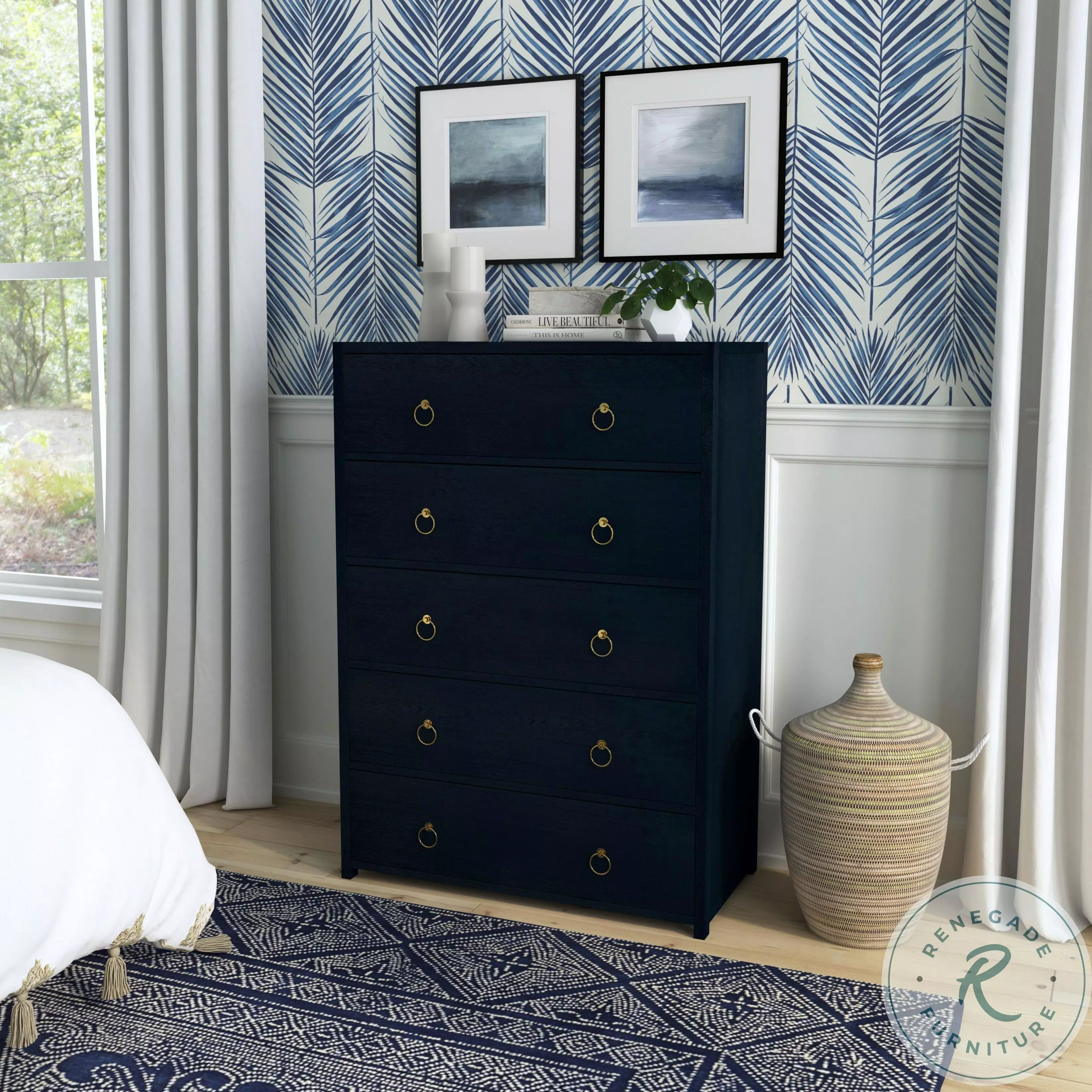 Lark Navy Blue Chest From Home Gallery Stores | Home Gallery Stores Lark Navy Blue Chest From Home Gallery Stores | Home Gallery Stores