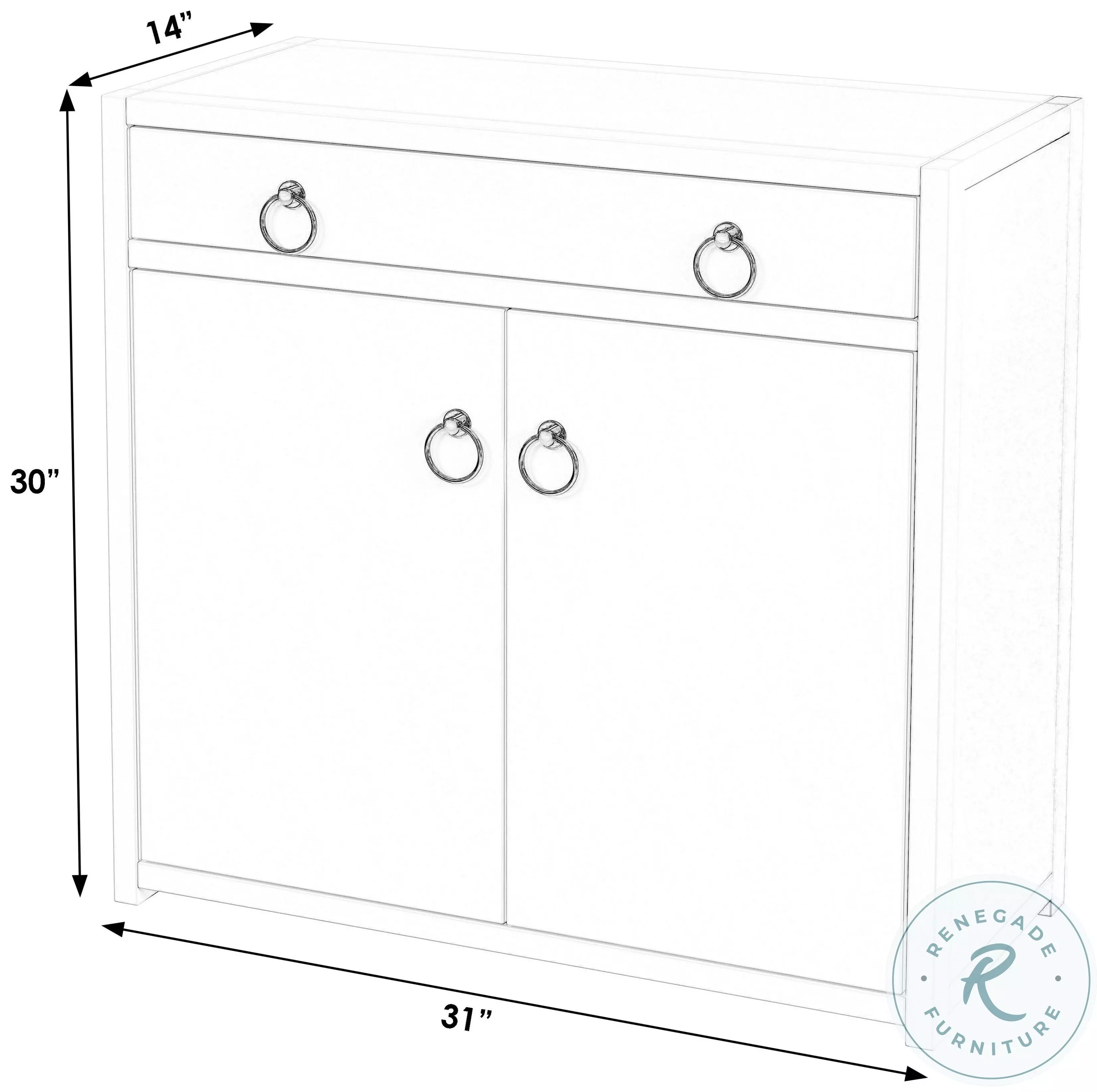 Lark Navy Blue Accent Cabinet
