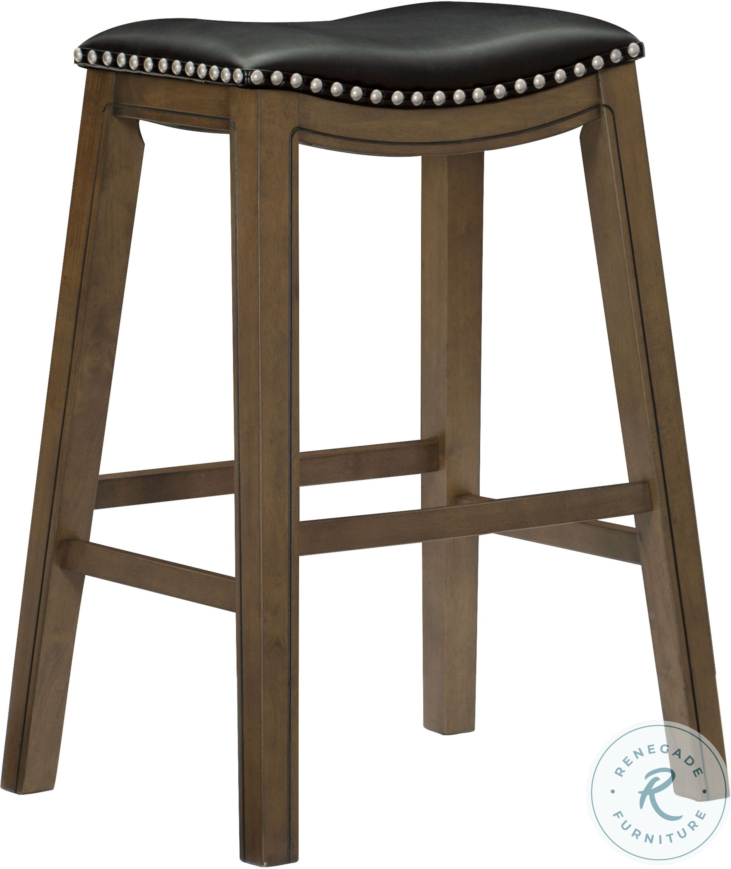 Ordway Black Pub Height Stool from Homelegance Coleman Furniture