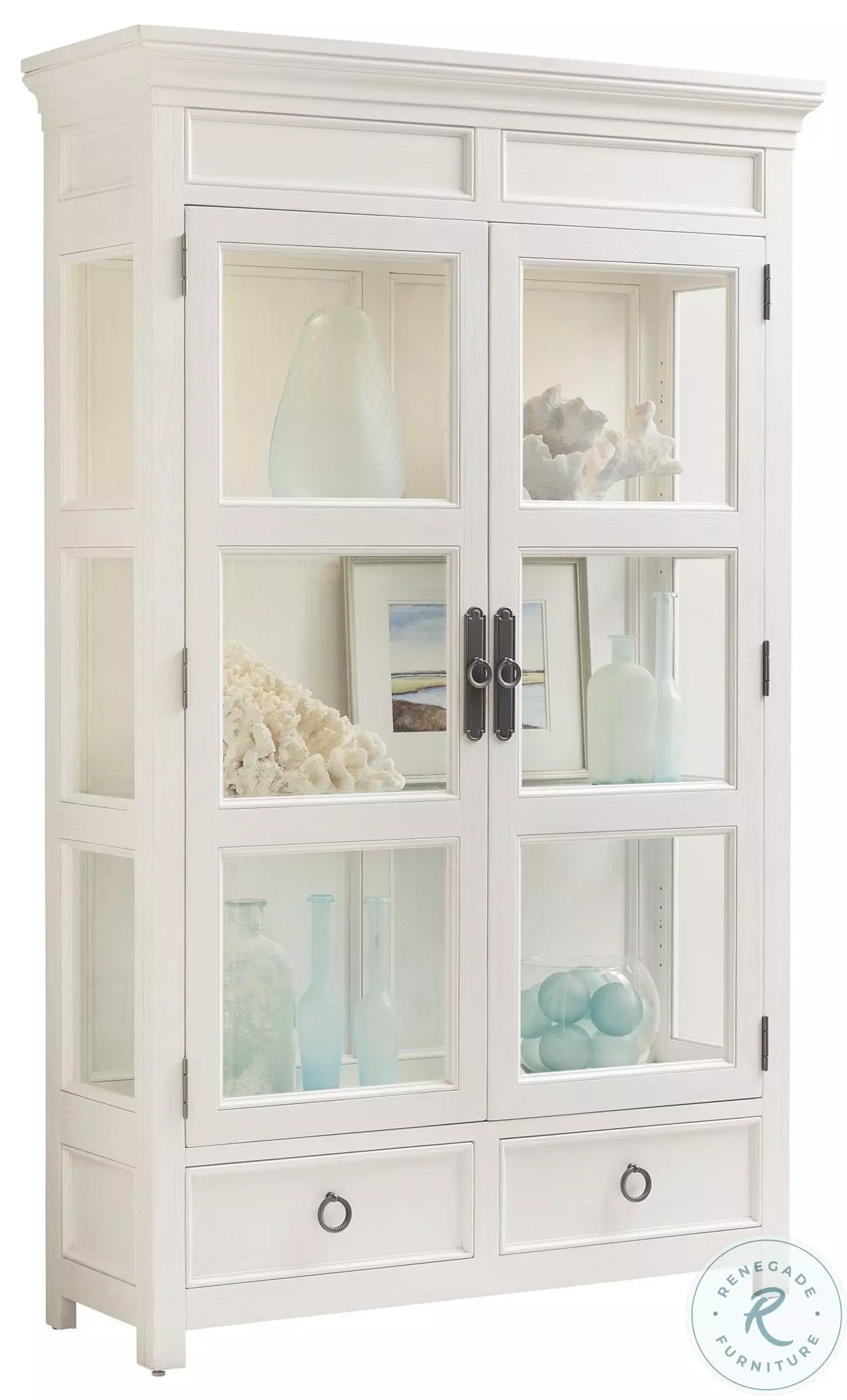 Ocean Breeze White Sanctuary Curio China from Tommy Bahama