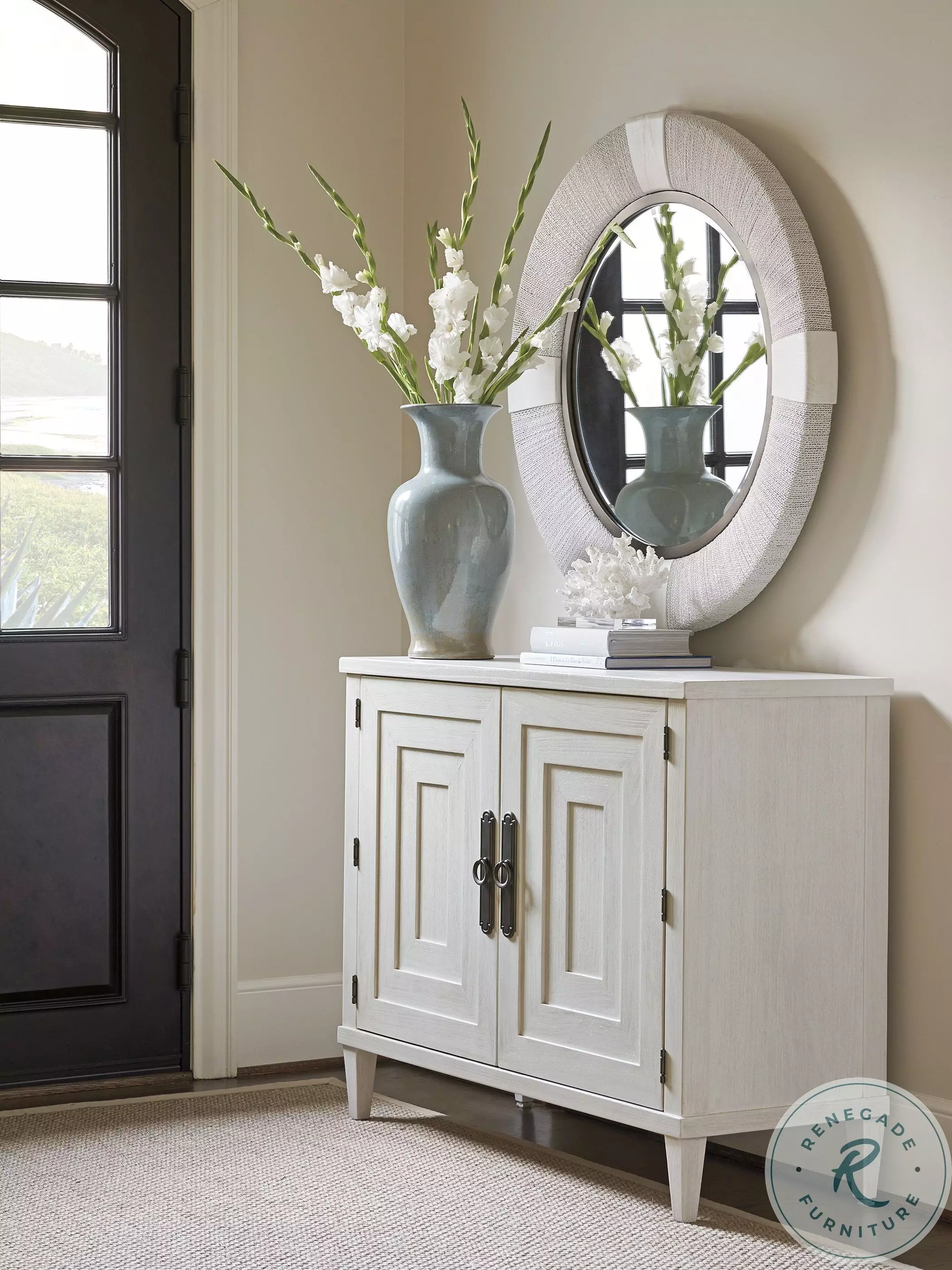 Ocean Breeze Shell White Surfside Hall Chest From Home Gallery