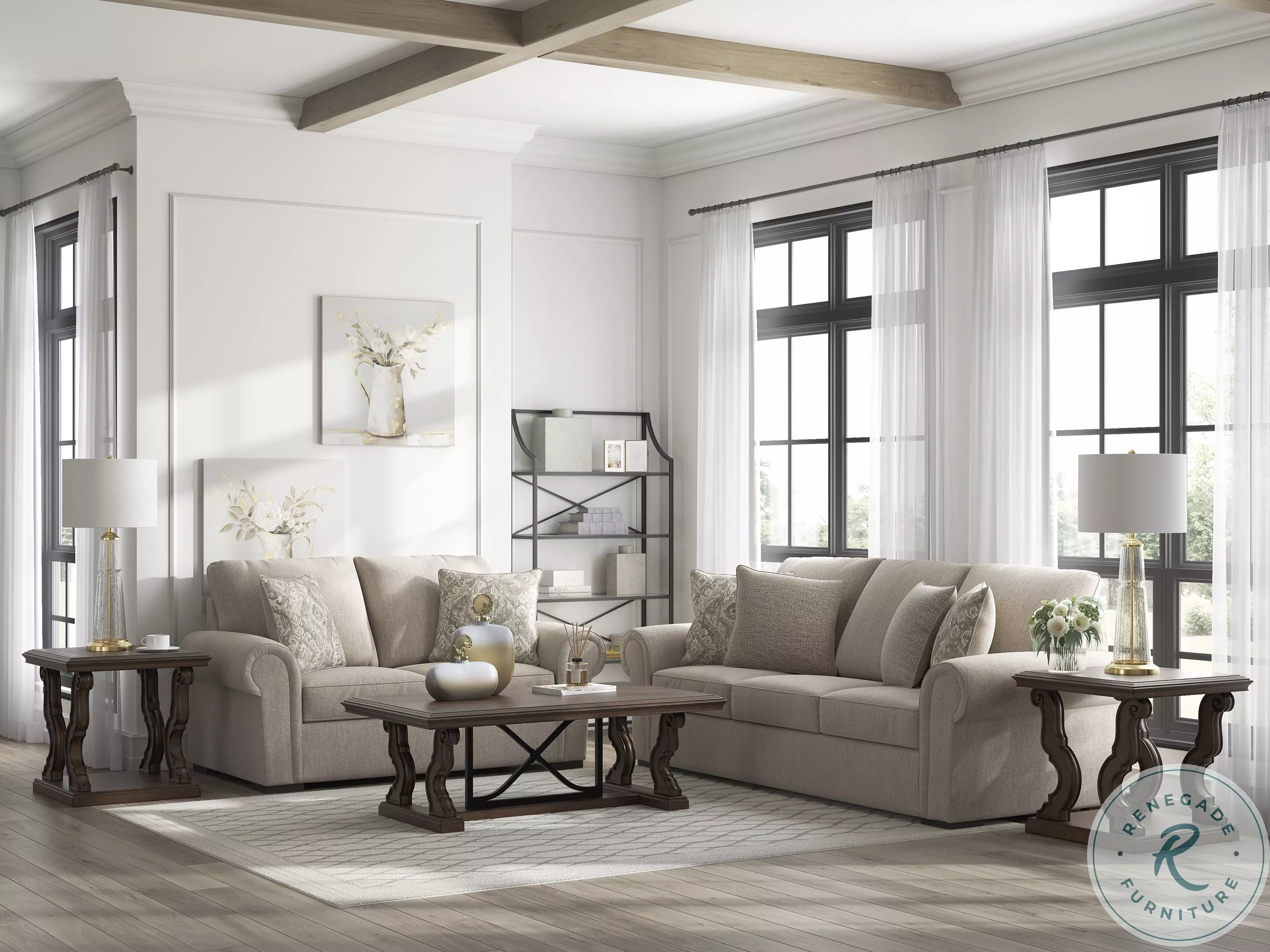 Sararose Heather Living Room Set from Ashley Furniture | Coleman