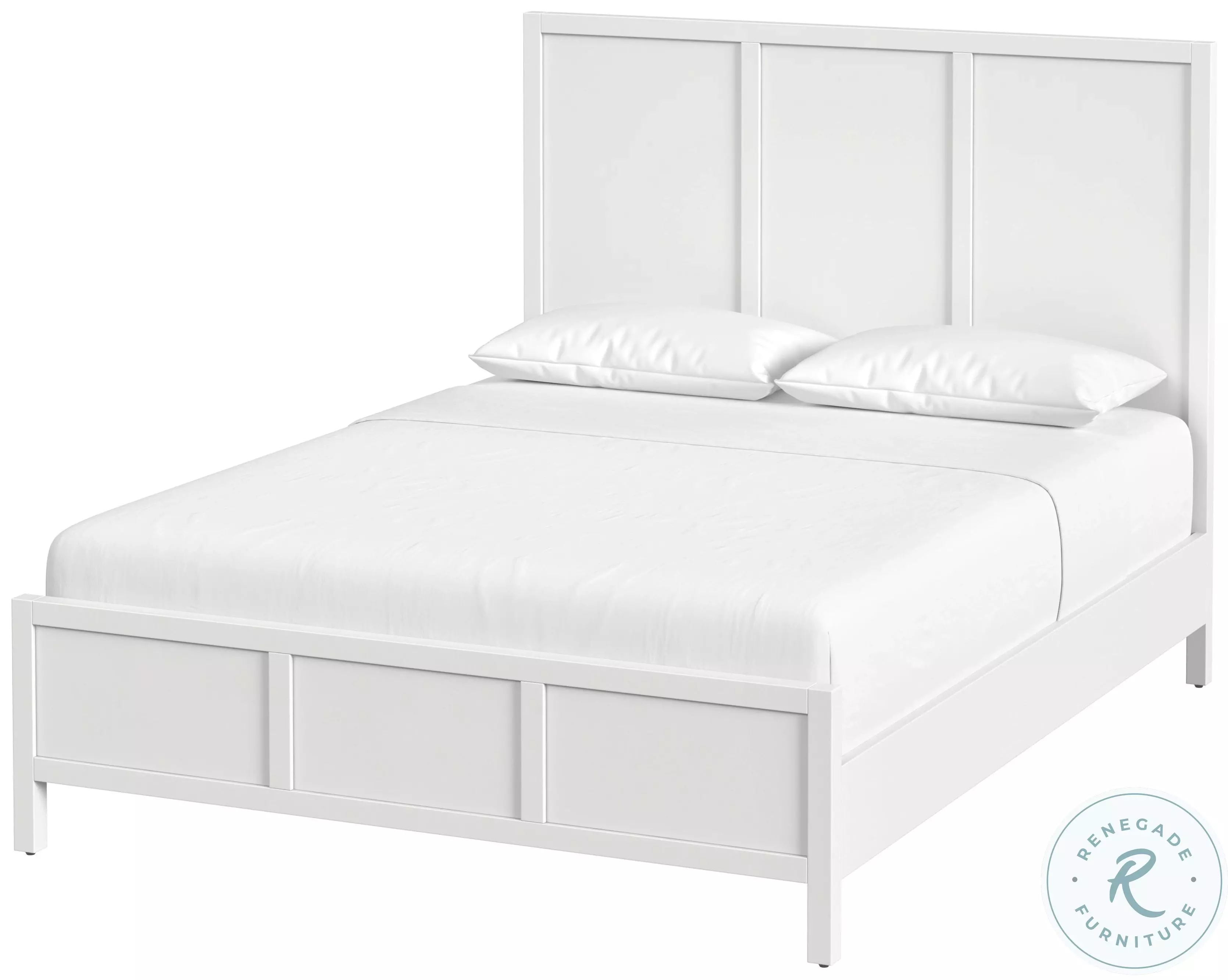 Lark White Queen Platform Bed From Butler | Coleman Furniture