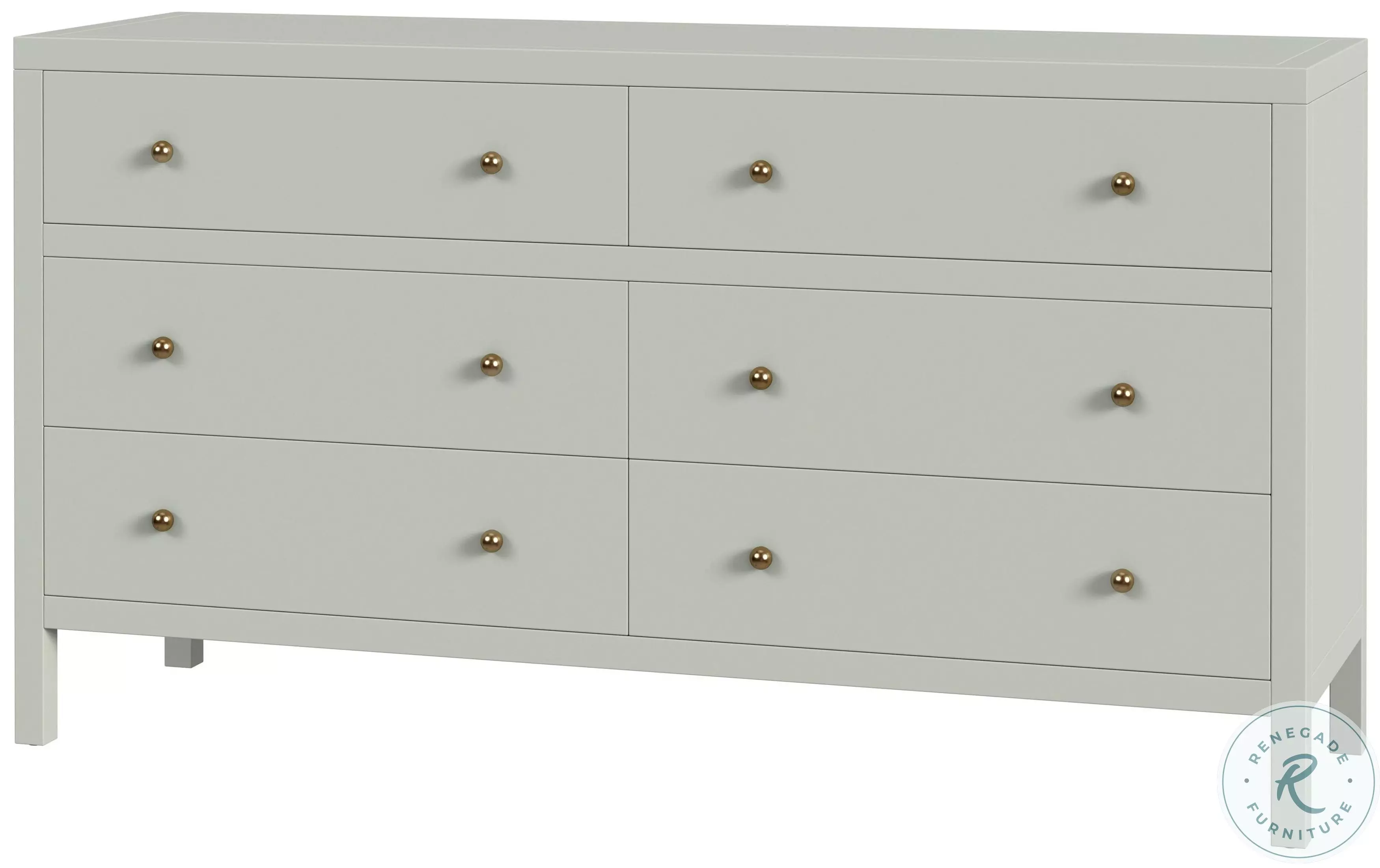yoriシロコンshiroconクローバー　ジレdrawerセブンテン　フラワー Nora Green 6 Drawer Dresser From Butler | Coleman Furniture