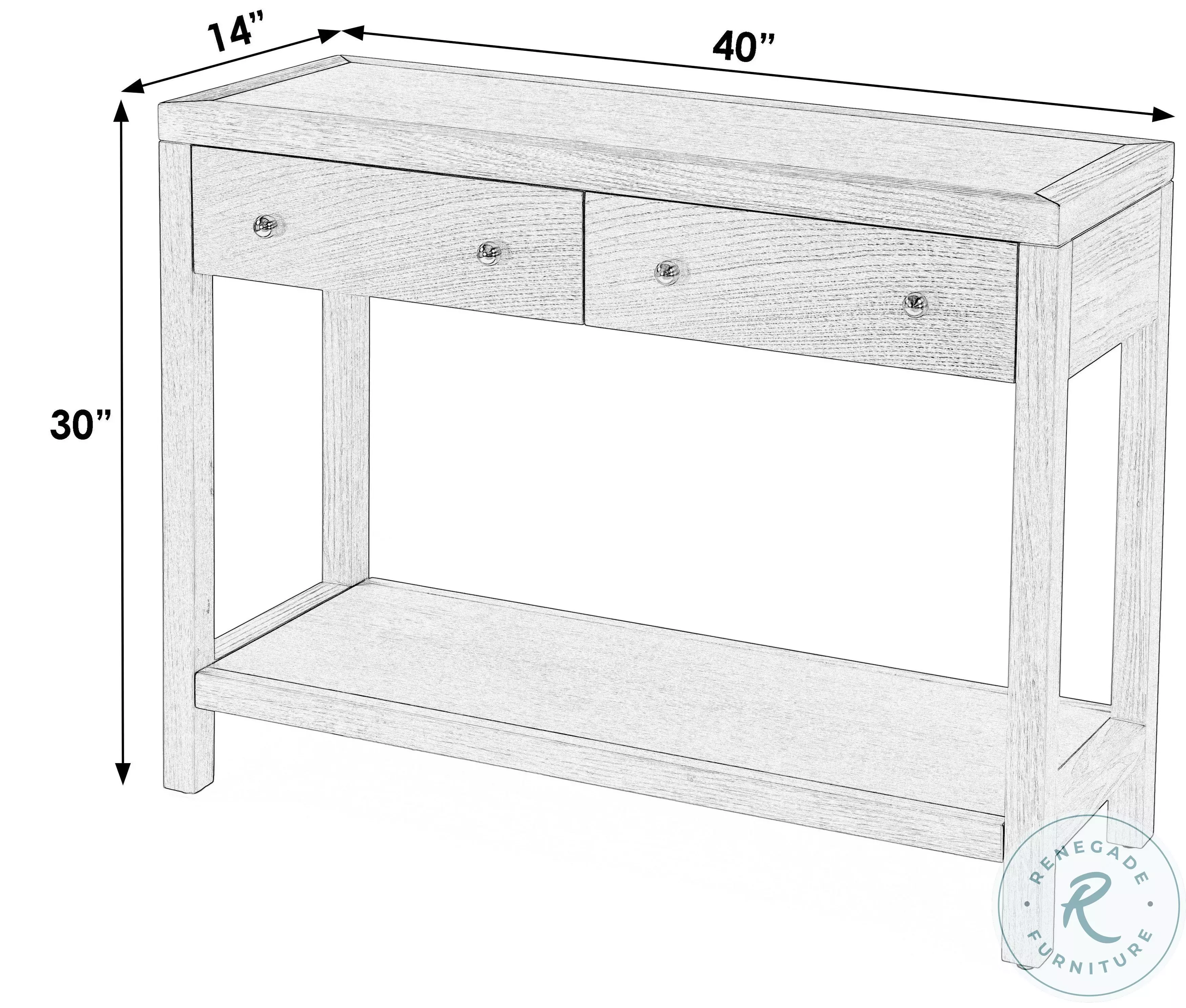 Nora Green 2 Drawer Console Table