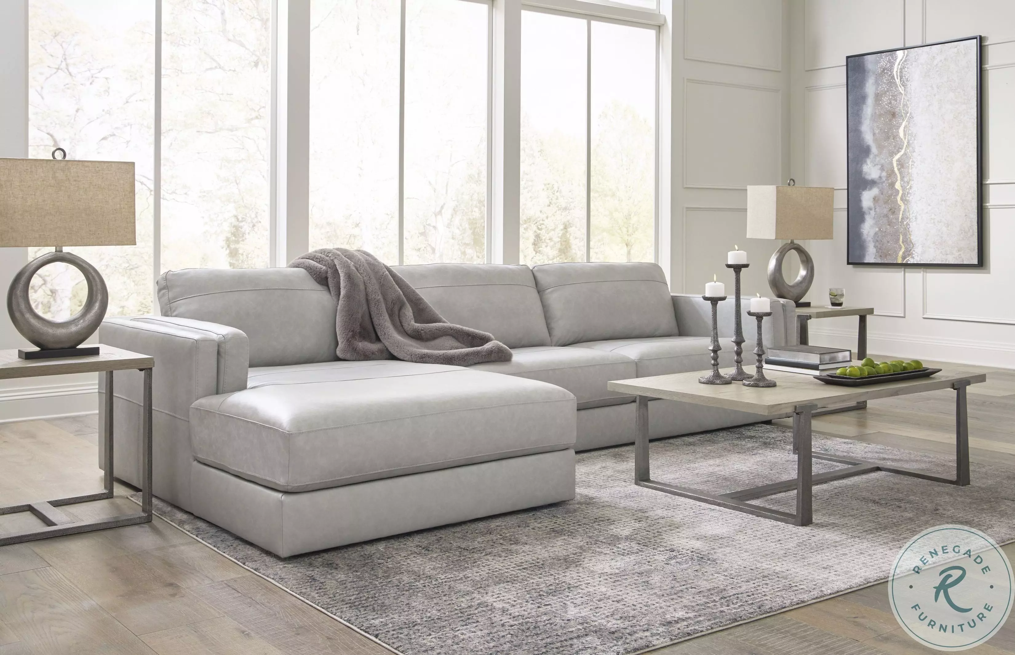 Amiata Glacier Sectional from Ashley Furniture | Coleman Furniture
