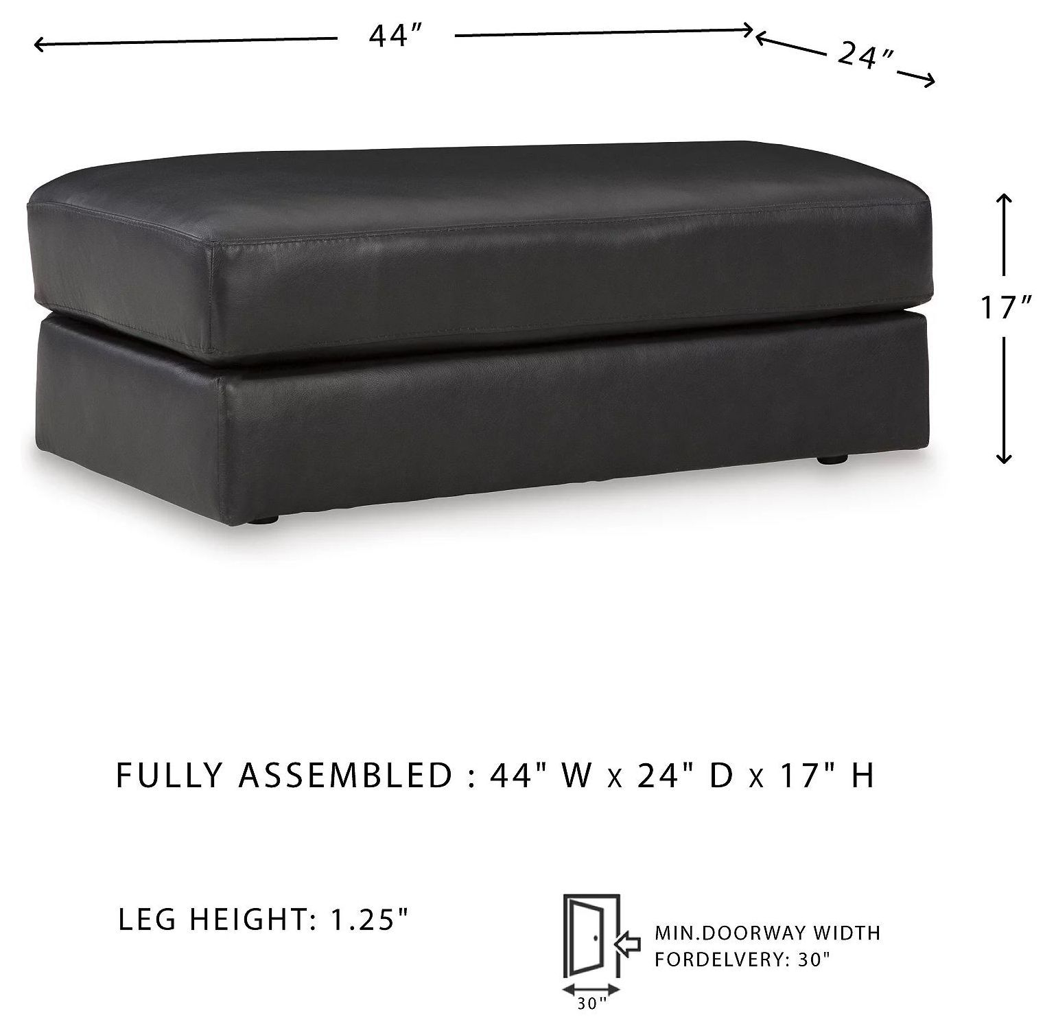 Amiata Onyx Ottoman