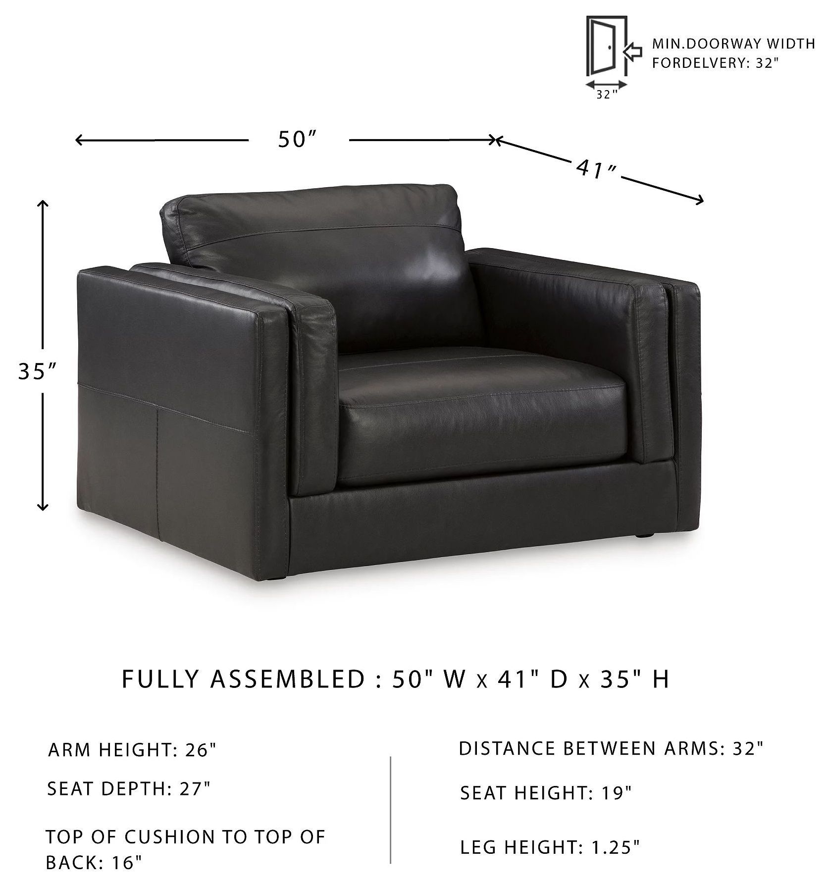 Amiata Onyx Chair And A Half