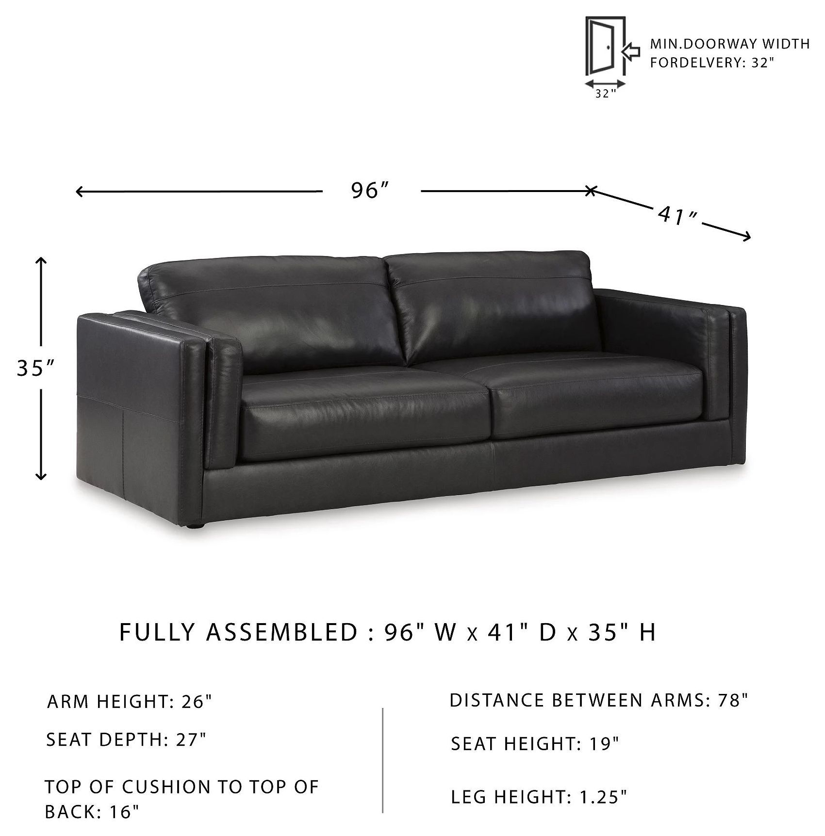 Amiata Onyx Sofa