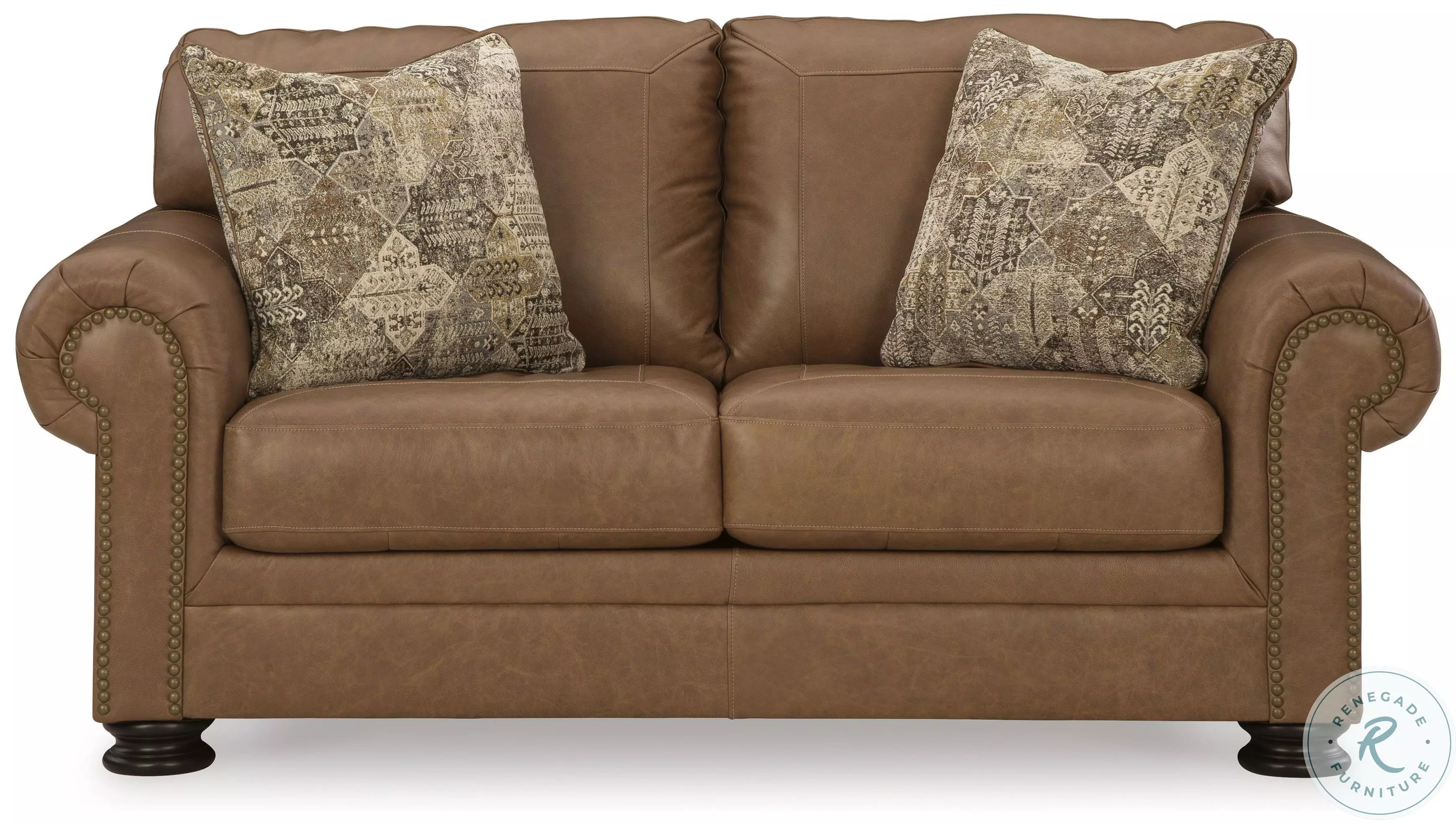 Carianna Caramel Loveseat From Ashley Furniture | Coleman Furniture