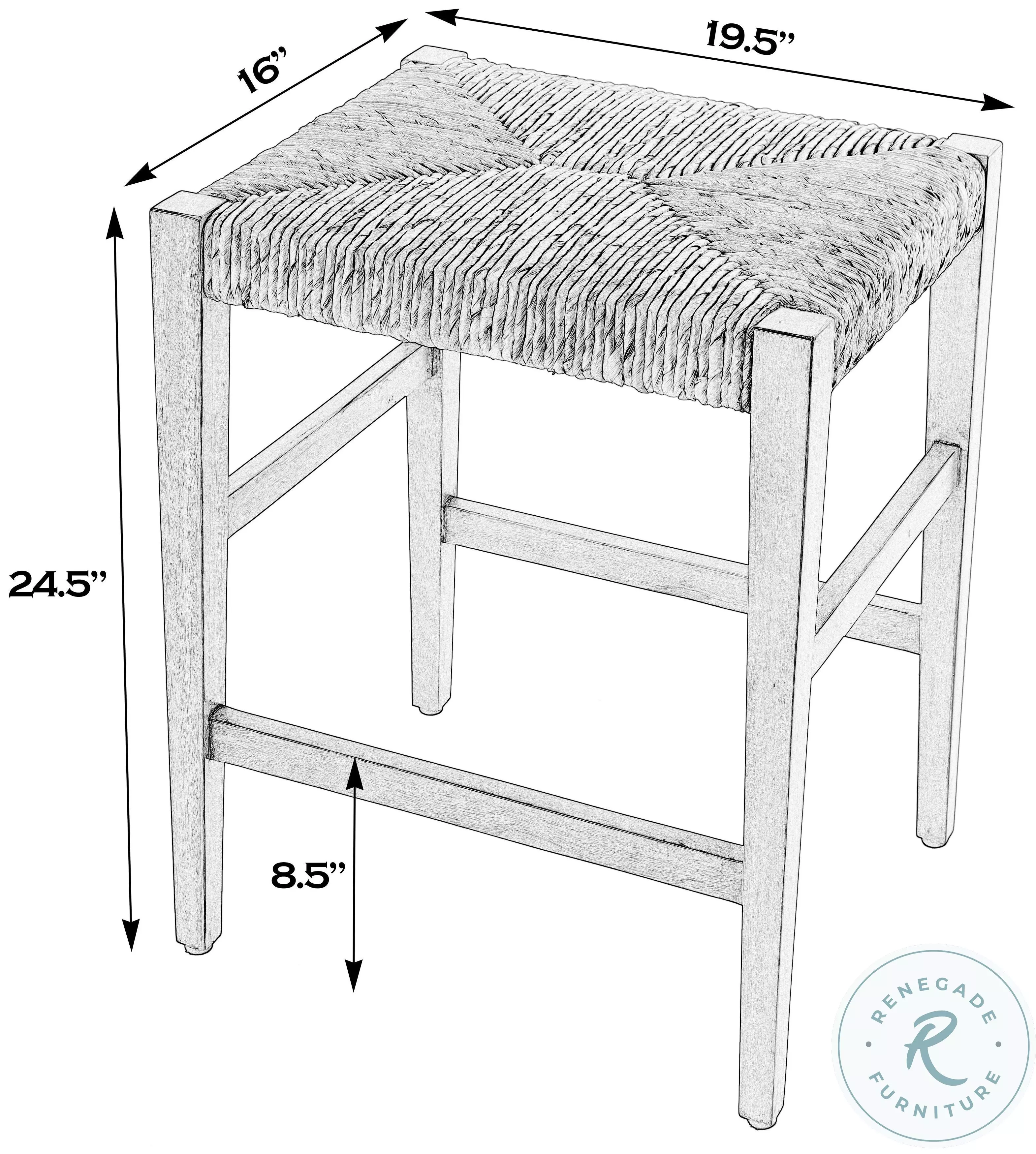 Valencia Dark Brown Backless Counter Height Stool